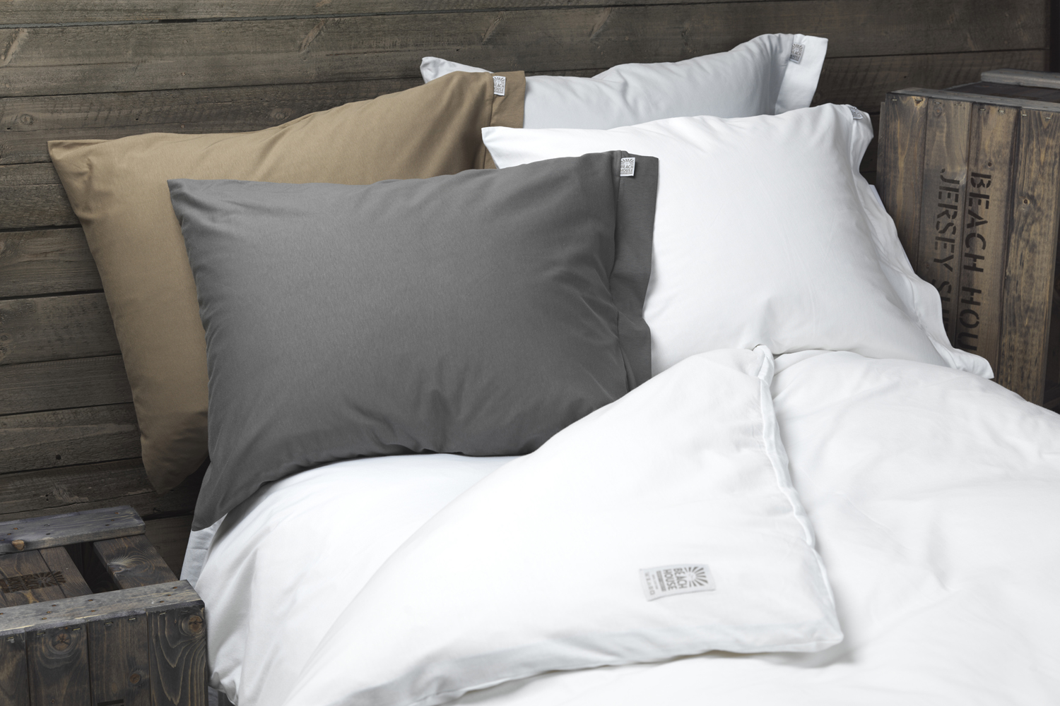 Beach House Company Plain Örngott Coffee 50x60