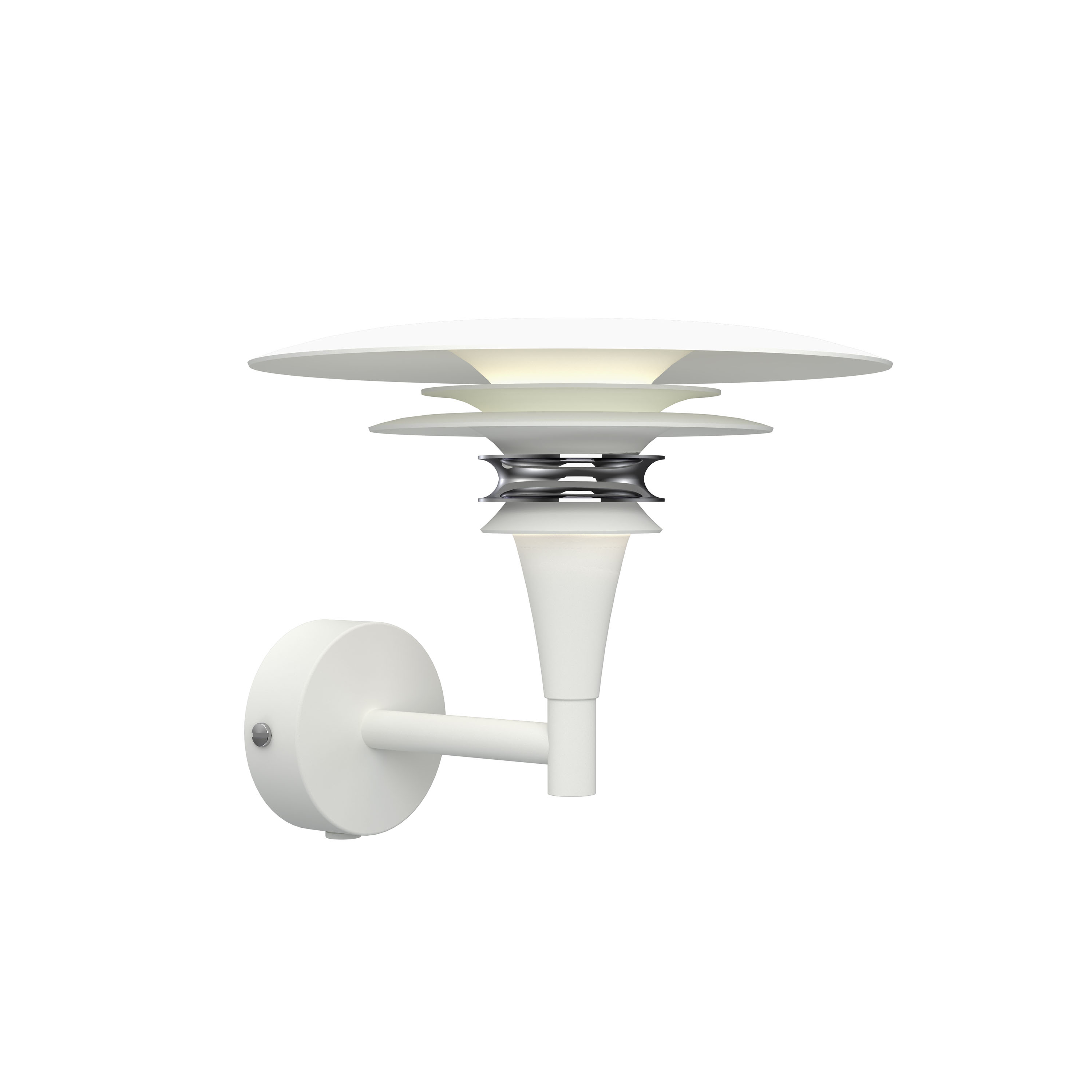 Belid Diablo Seinävalaisin Mattavalkoinen/Kromi 16cm