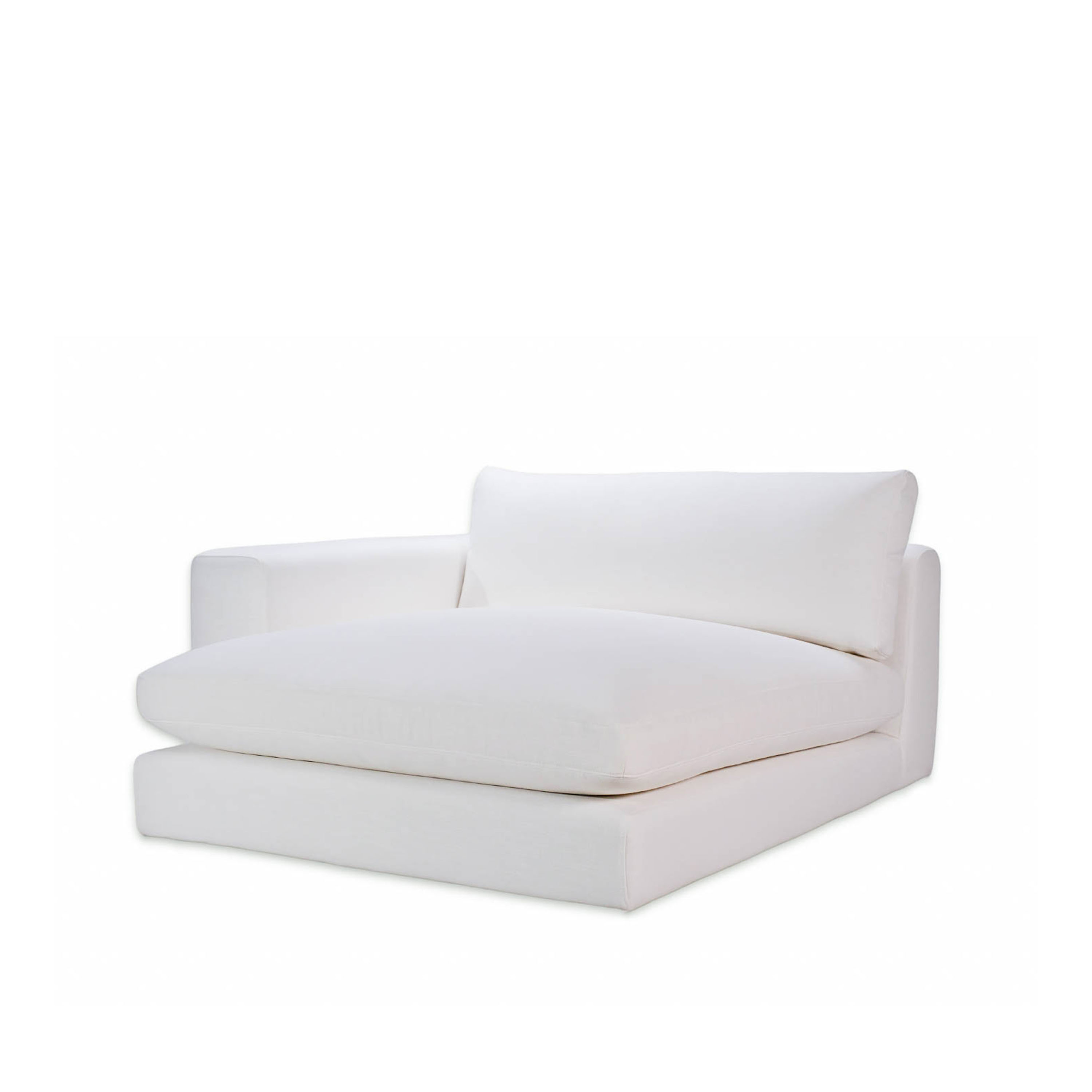 Capri 1.5-sits Divanmodul Vänster Armstöd White 142x155