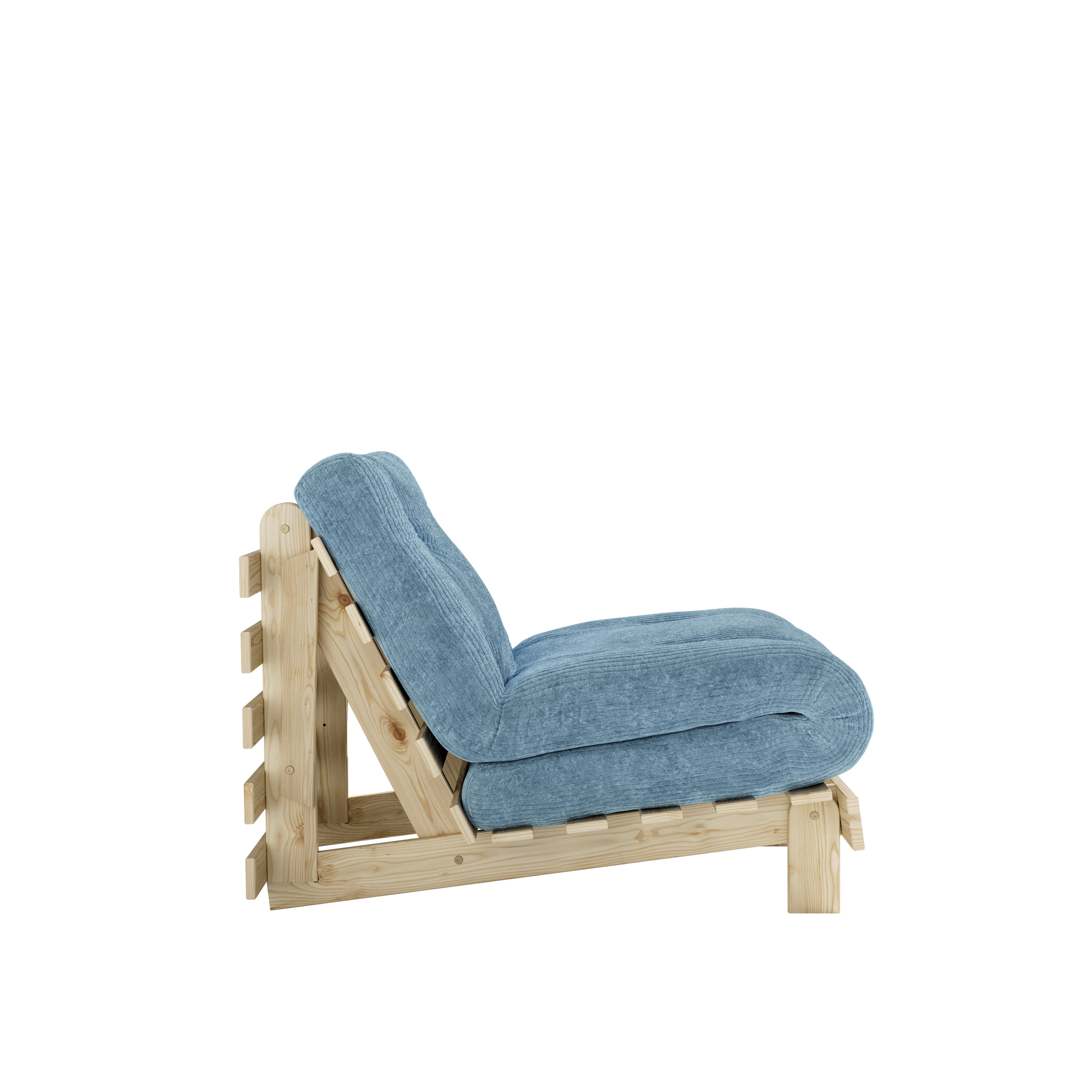 Karup Design Roots Sovesofa Raw/Hazy Blue 90cm
