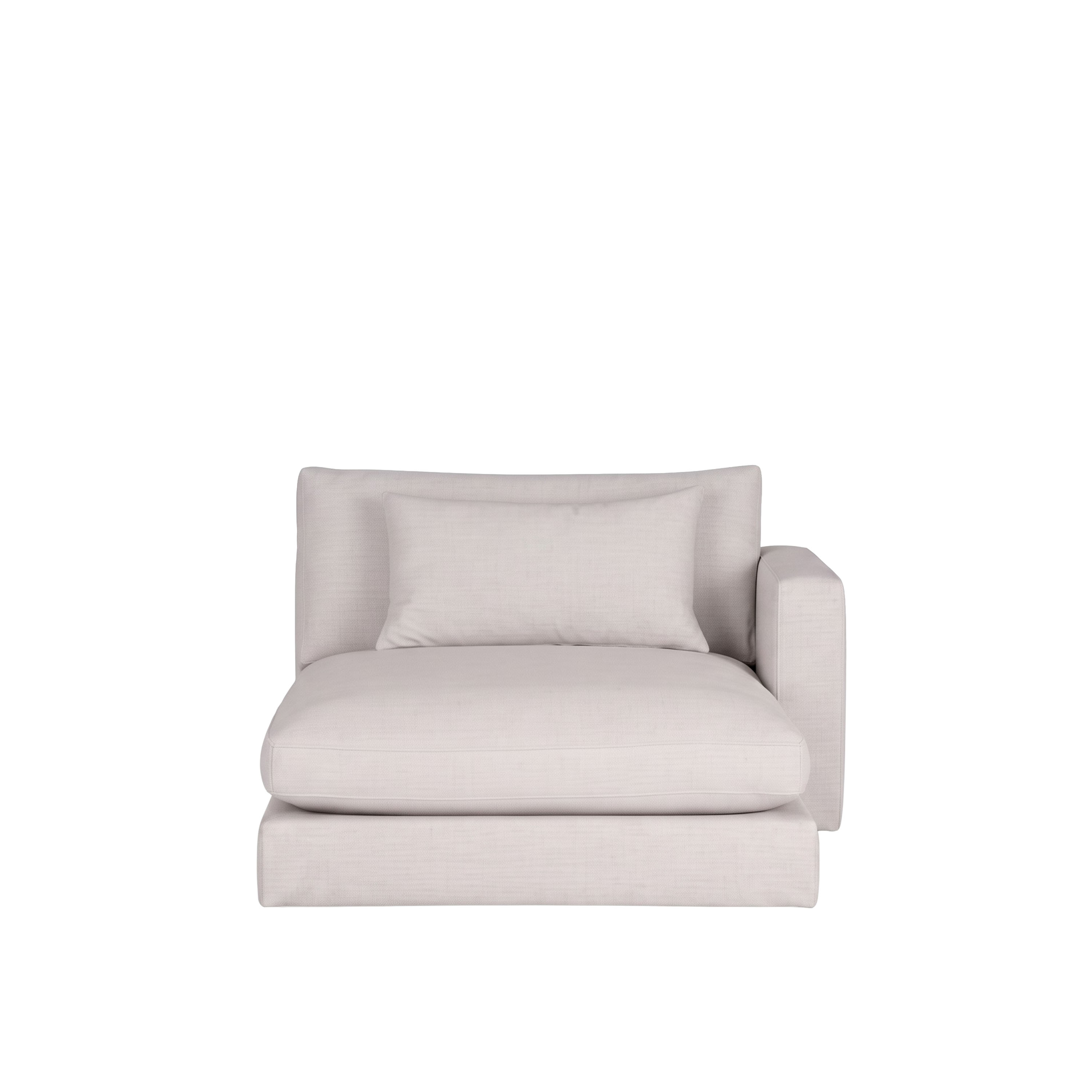 Isola Chaise Module Right Linen 126x160