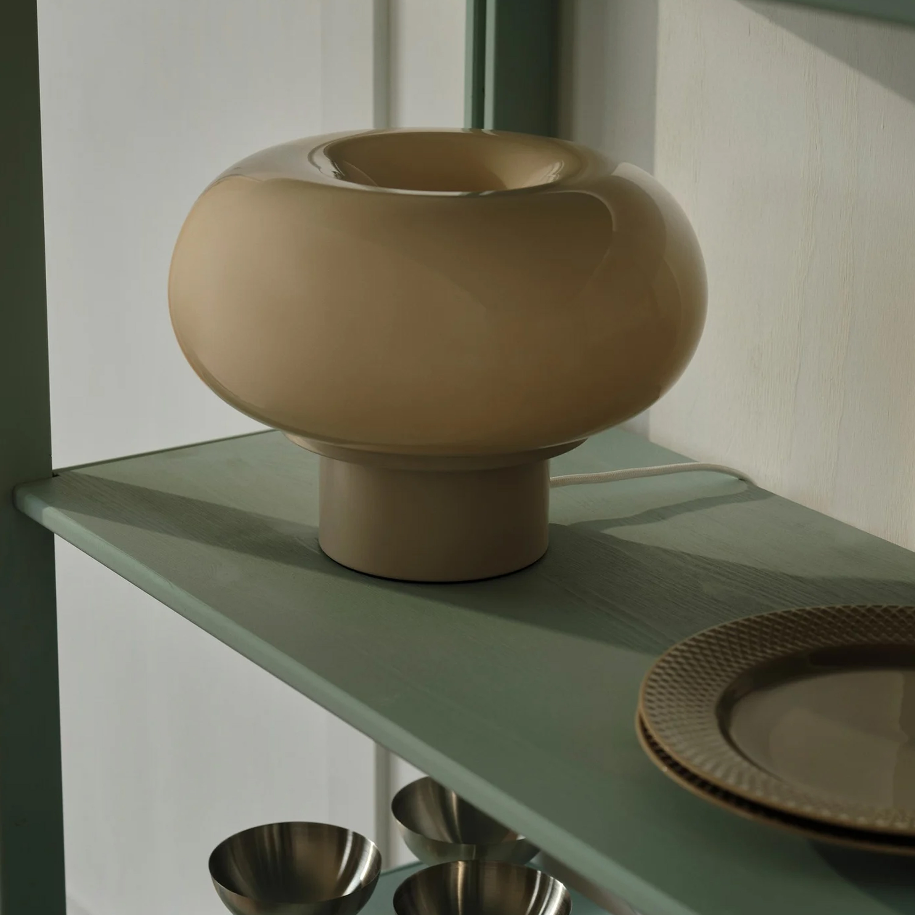 Nordlux Malti Pöytävalaisin Beige 21cm