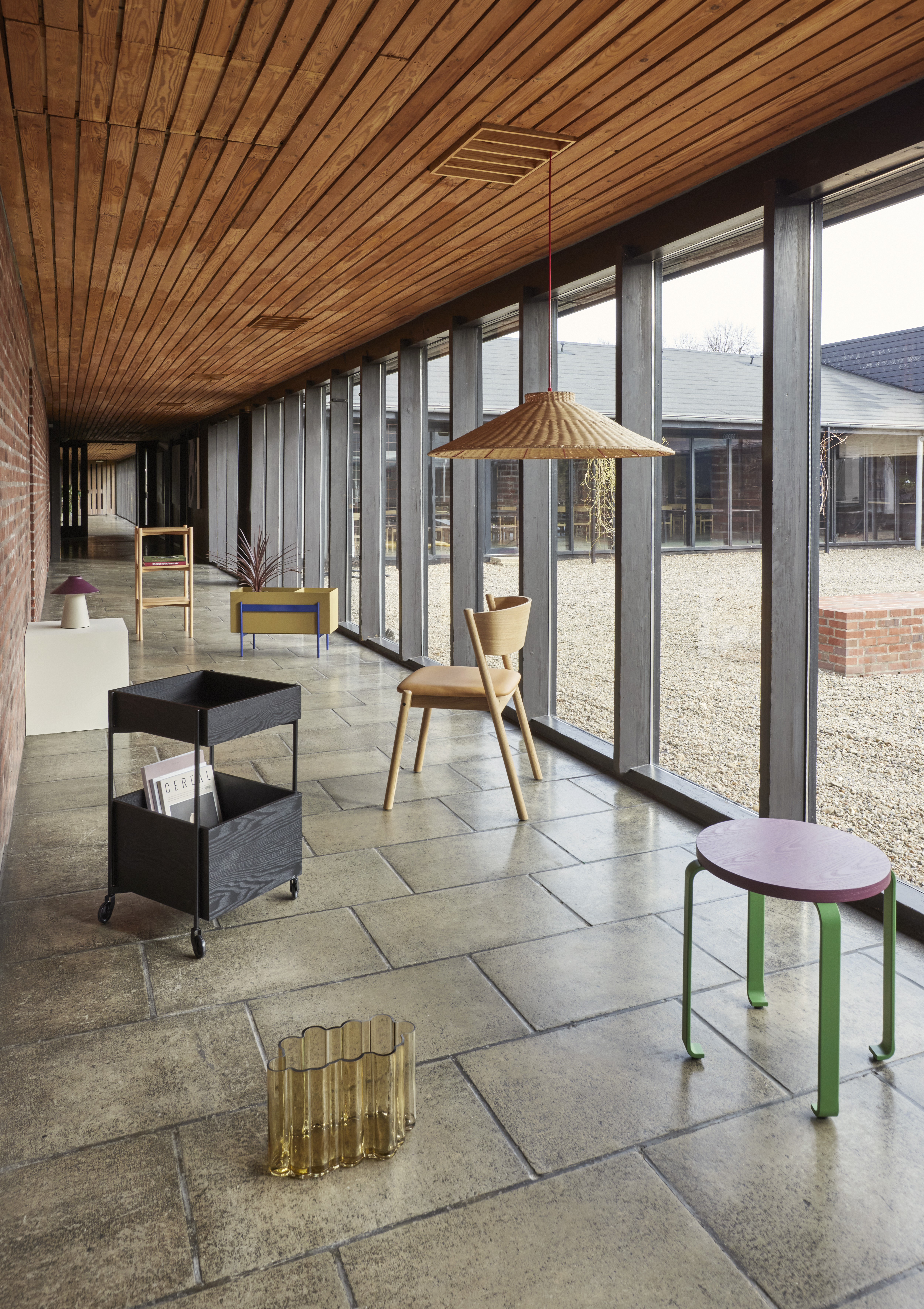 Hübsch Smile Pall Lila/Grön