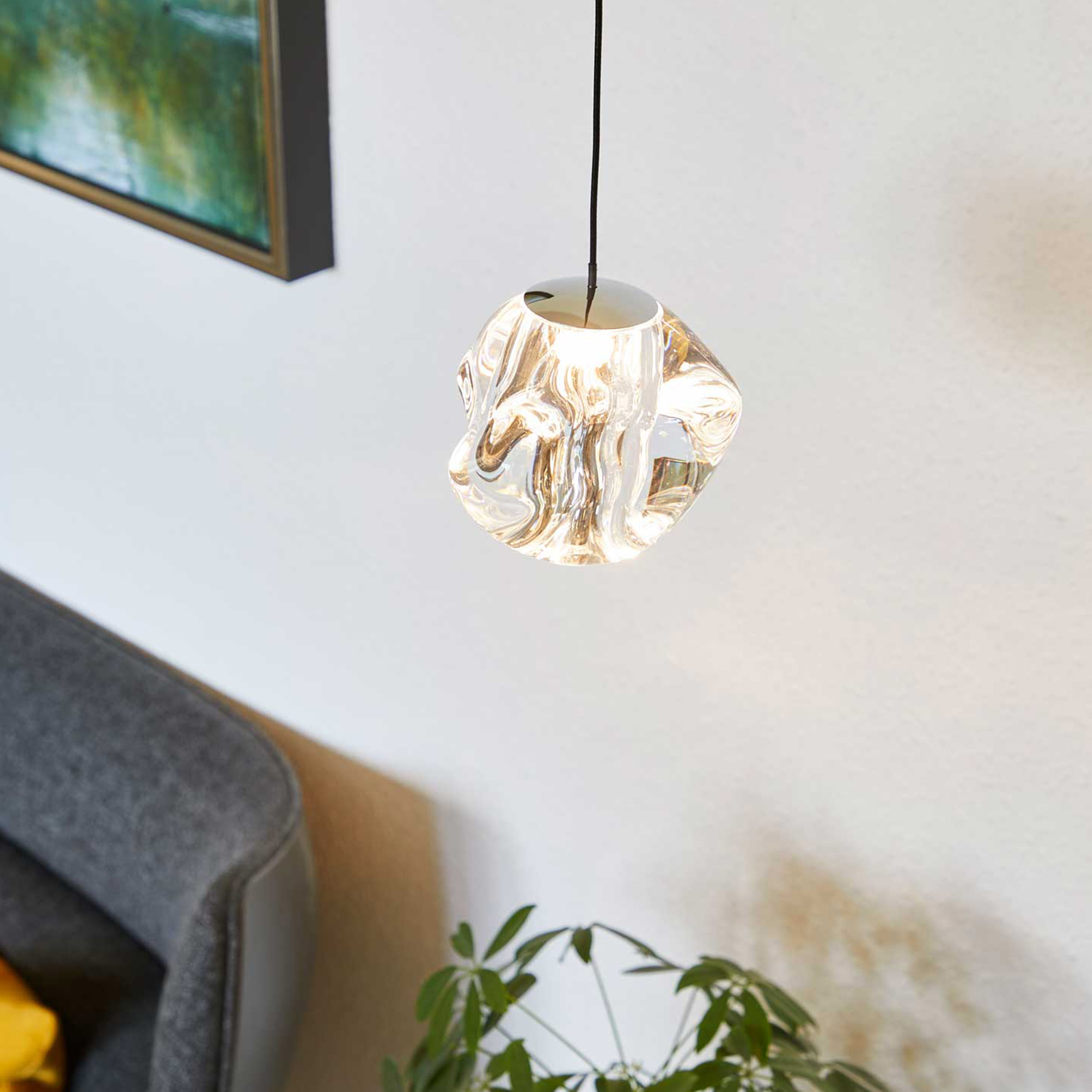 LOOM Design Ice Ball Taklampa Transparent Ø10