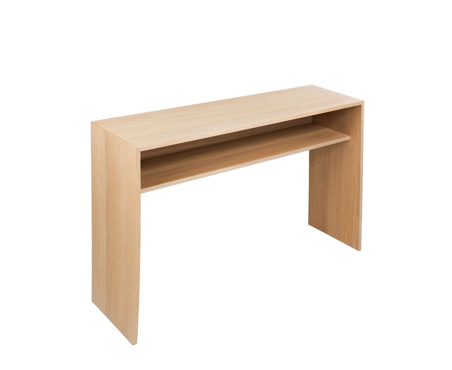 Esme Konsollbord med Hylle Hvitoljet Eik 125cm
