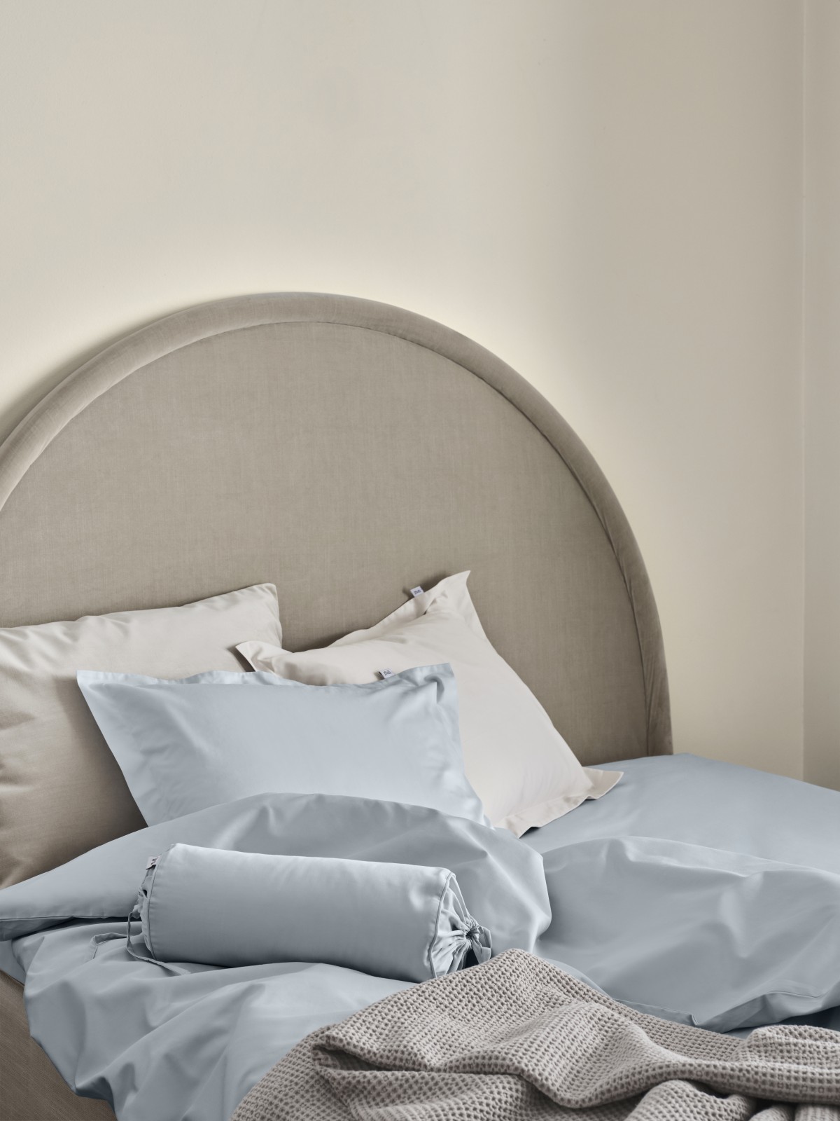 Mille Notti Satina Påslakan Ljusblå Enkel