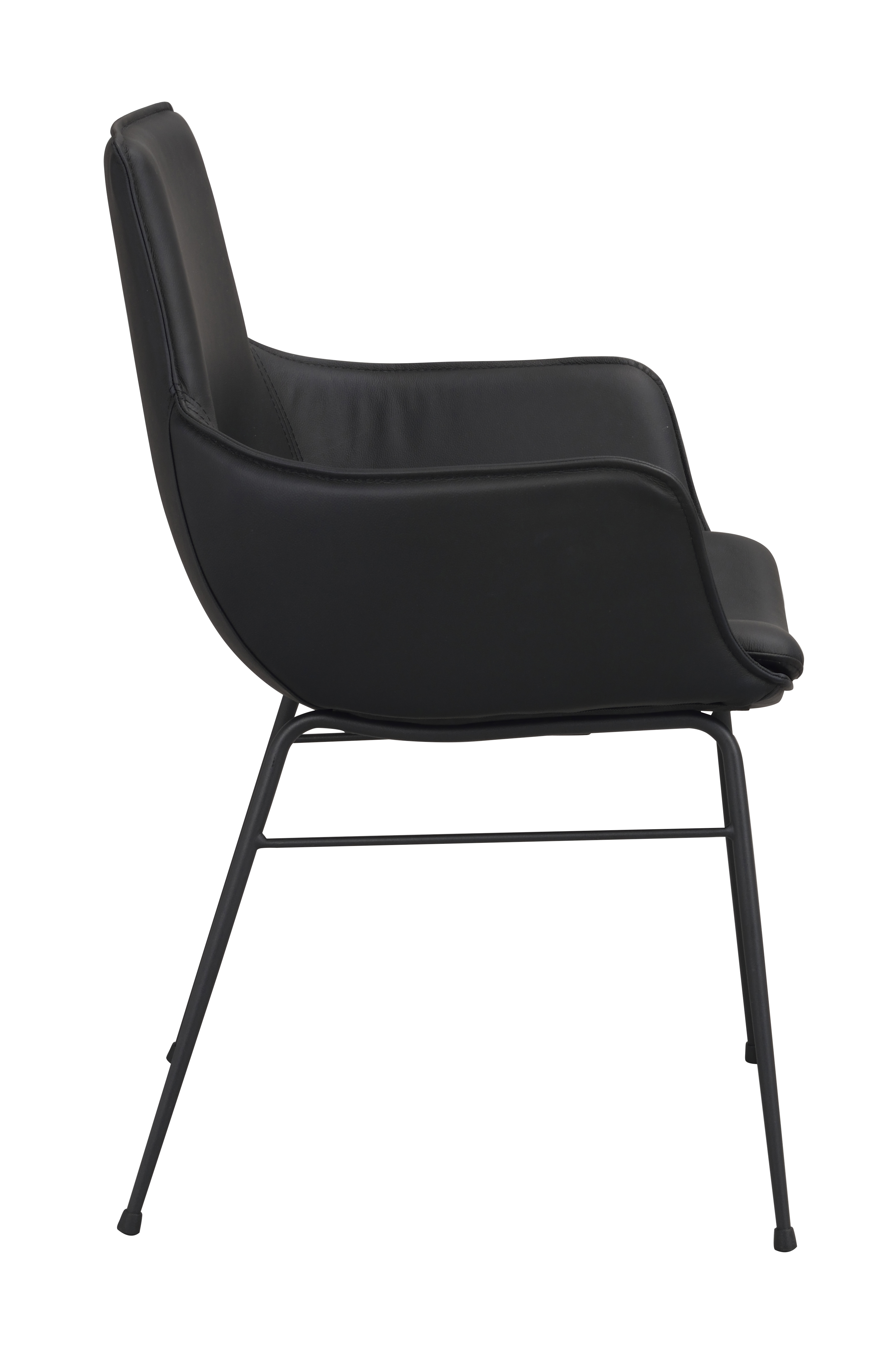 Rowico Home Lowell Karmstol Läder Svart