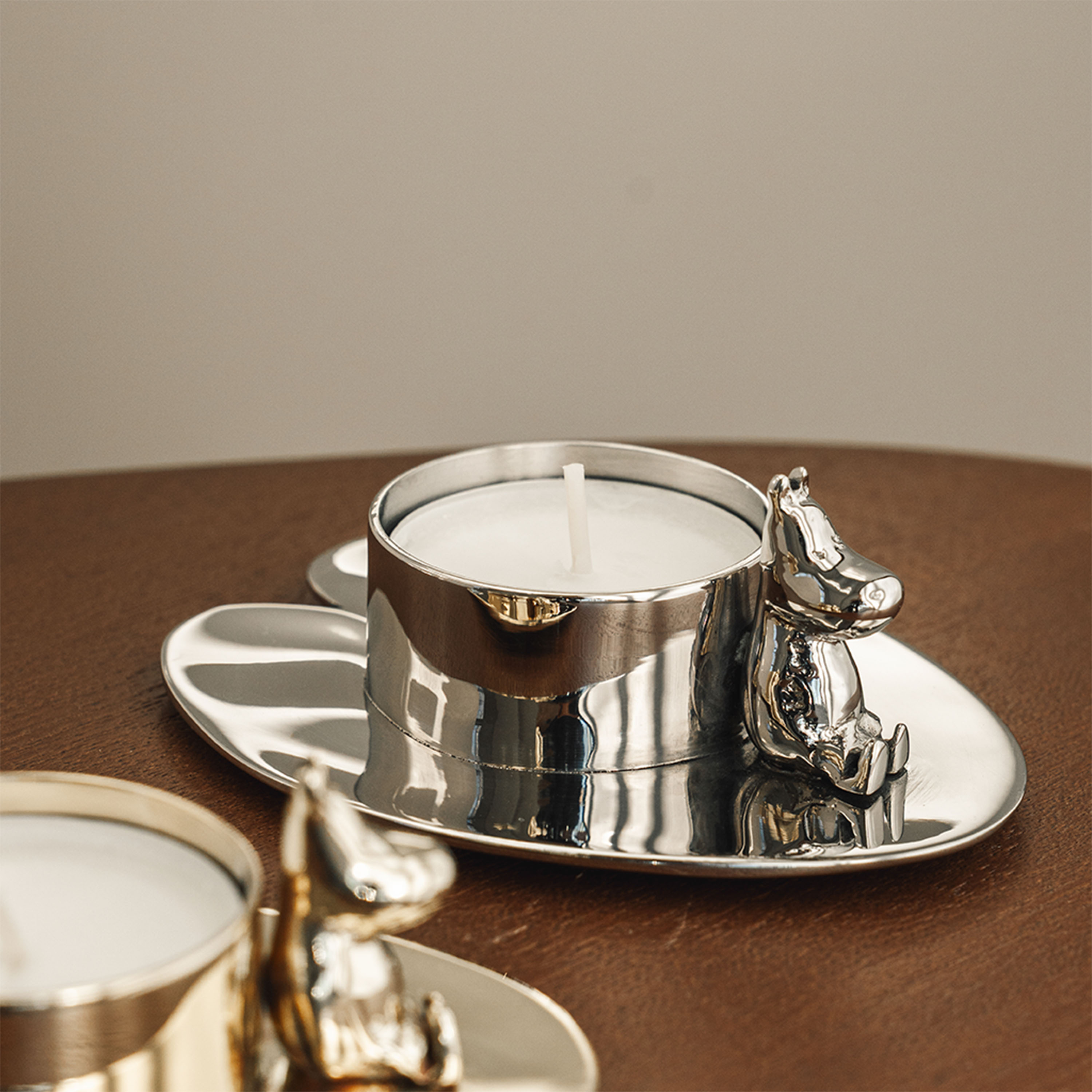 Hilke Collection Hilke X Mumins Nr.3 Kerzenhalter Silber