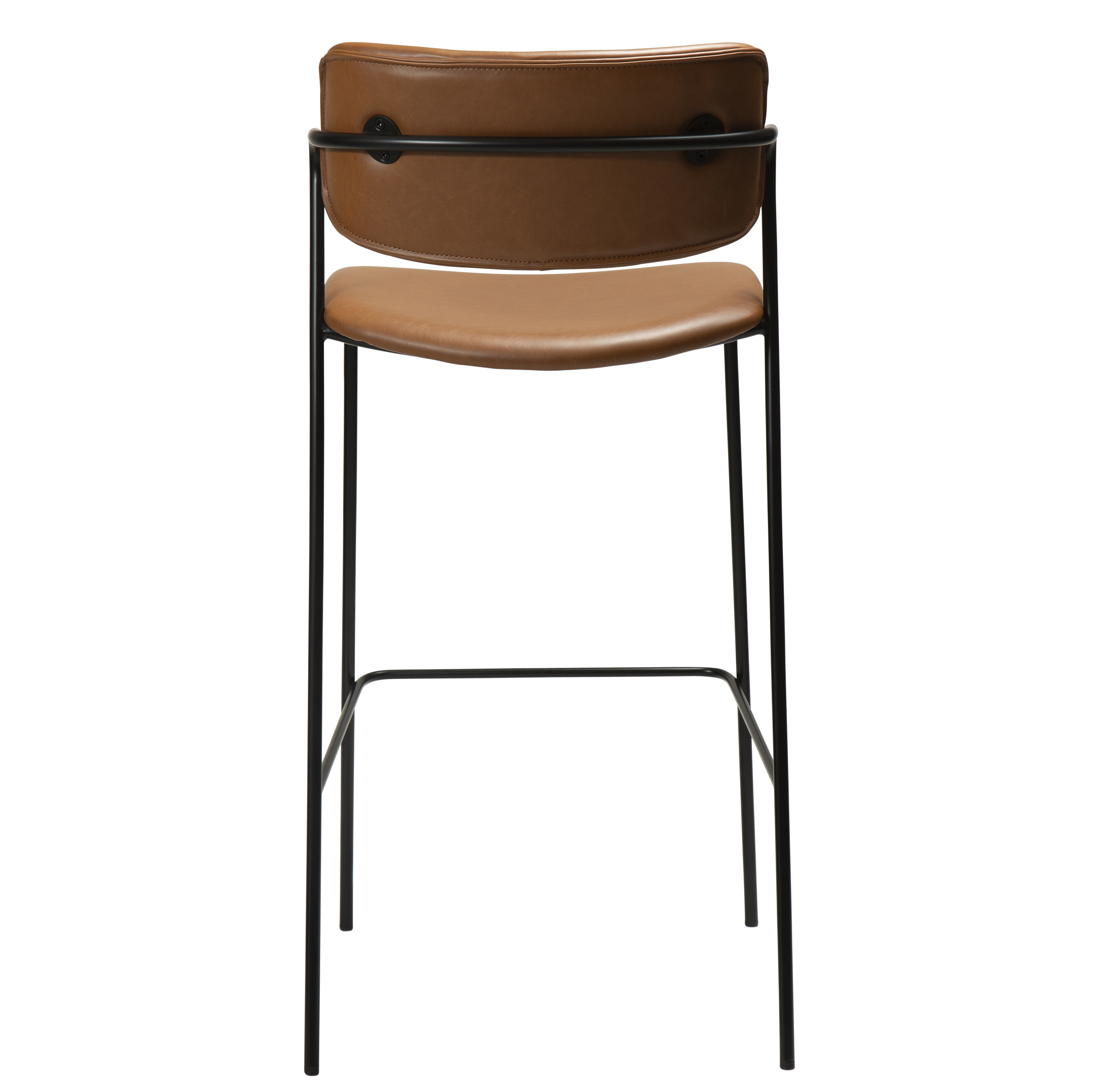 Dan Form Zed Barstol Konstläder Ljusbrun/Svart 67cm