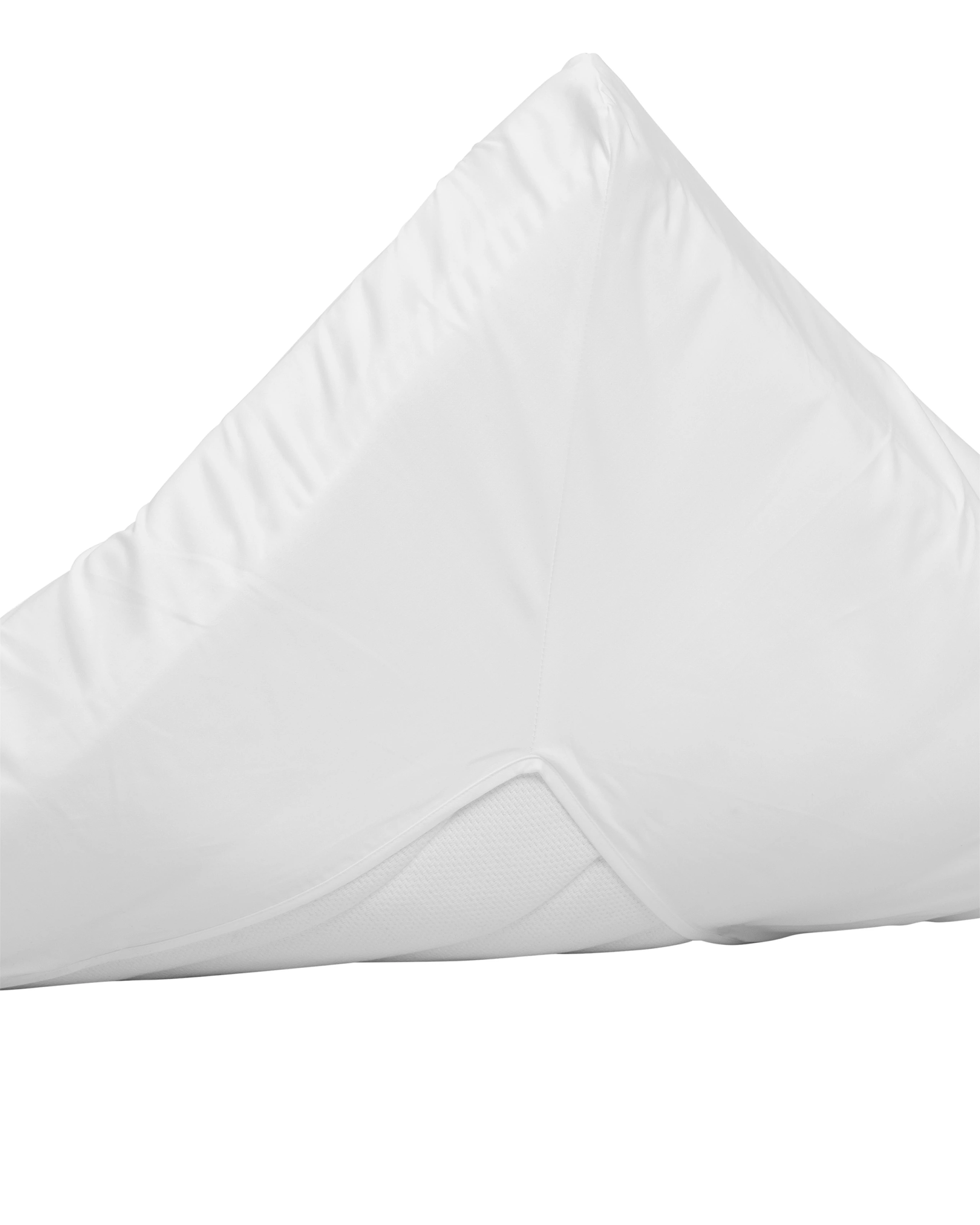 Sateen Kuvert genähtes Bettlaken Weiß 90x200