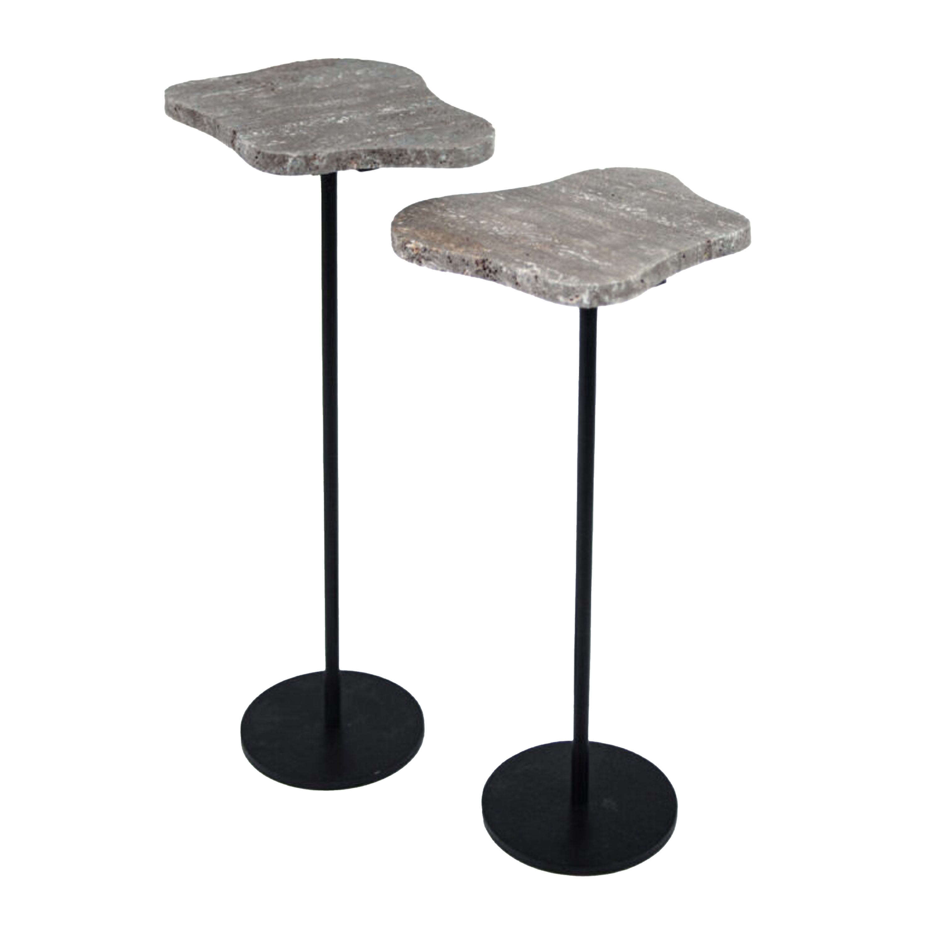 Milo Titanium satsbord travertin 2-pakning