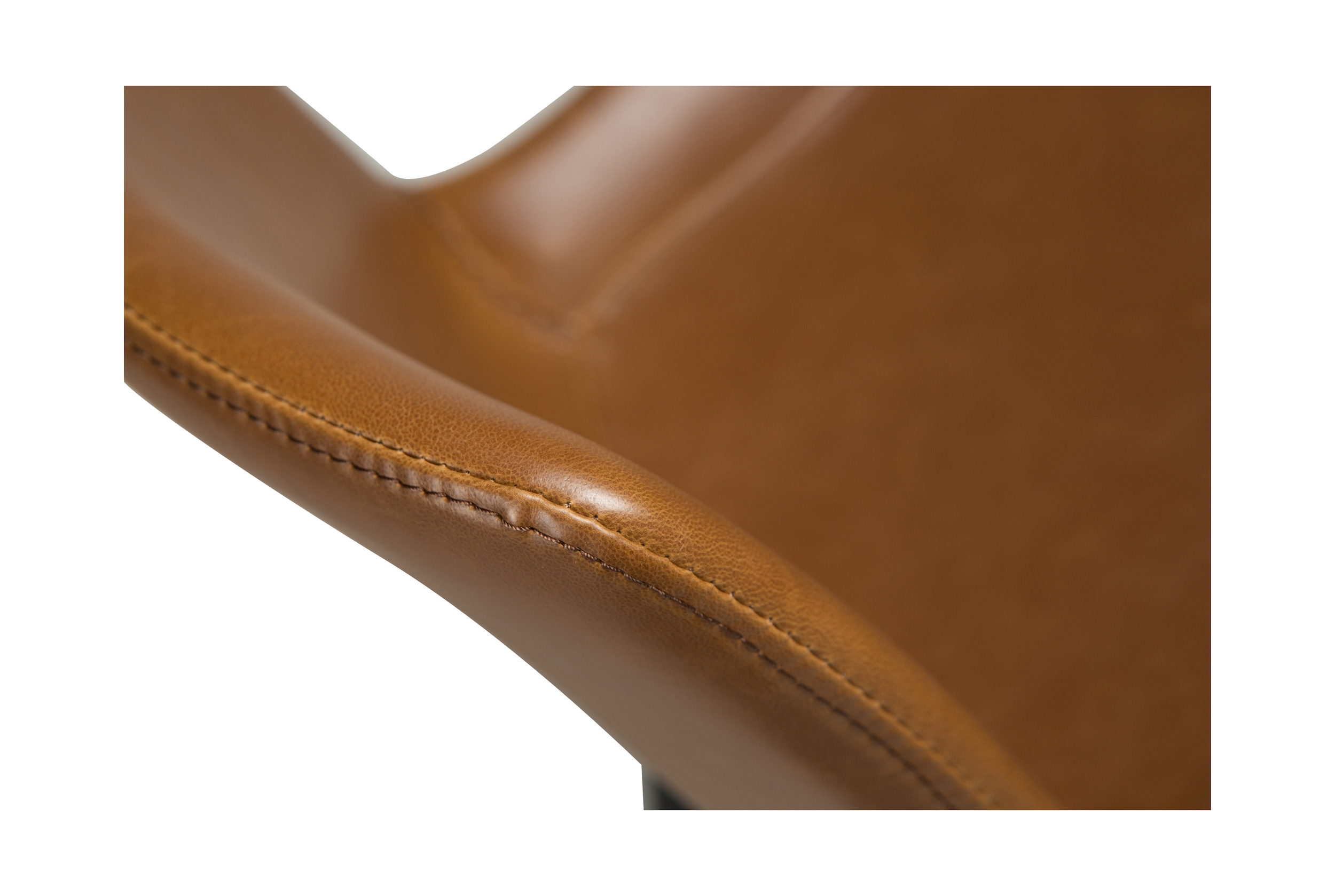 Dan Form Hype Barhocker Kunstleder Hellbraun 75cm