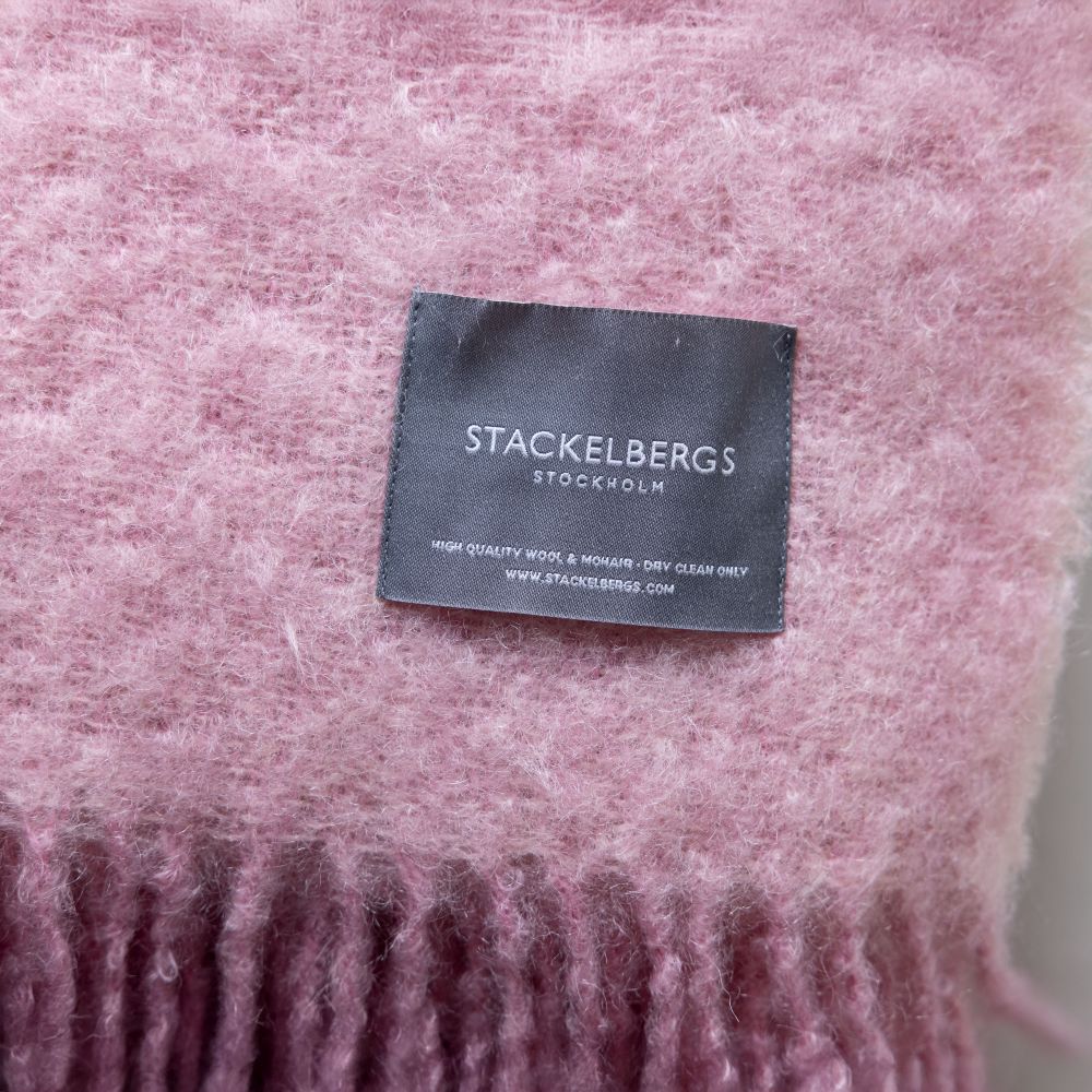 Stackelbergs Mohair Pledd Pelagon / Rosa