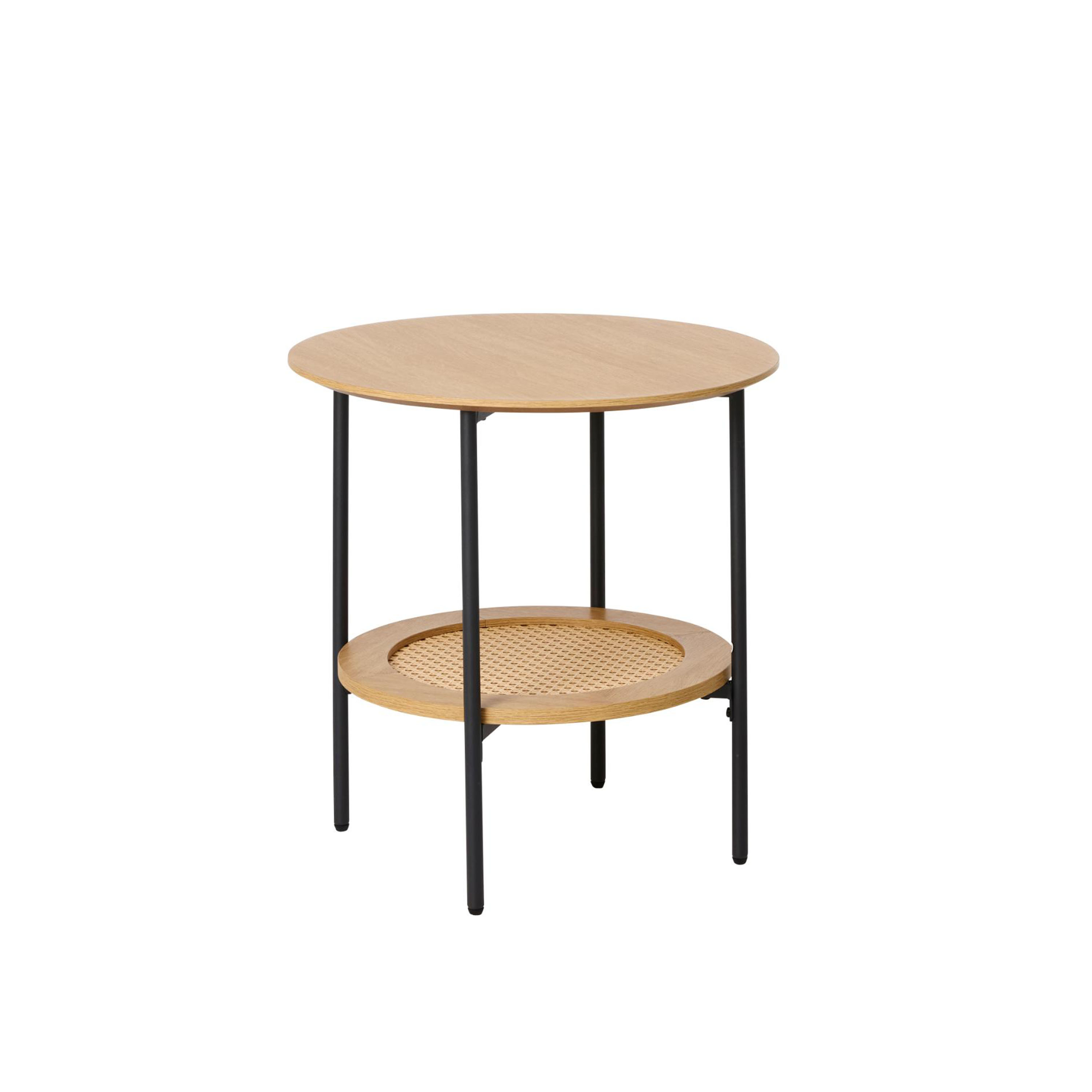 Nordic Home Elin Sidobord Oak Ø50