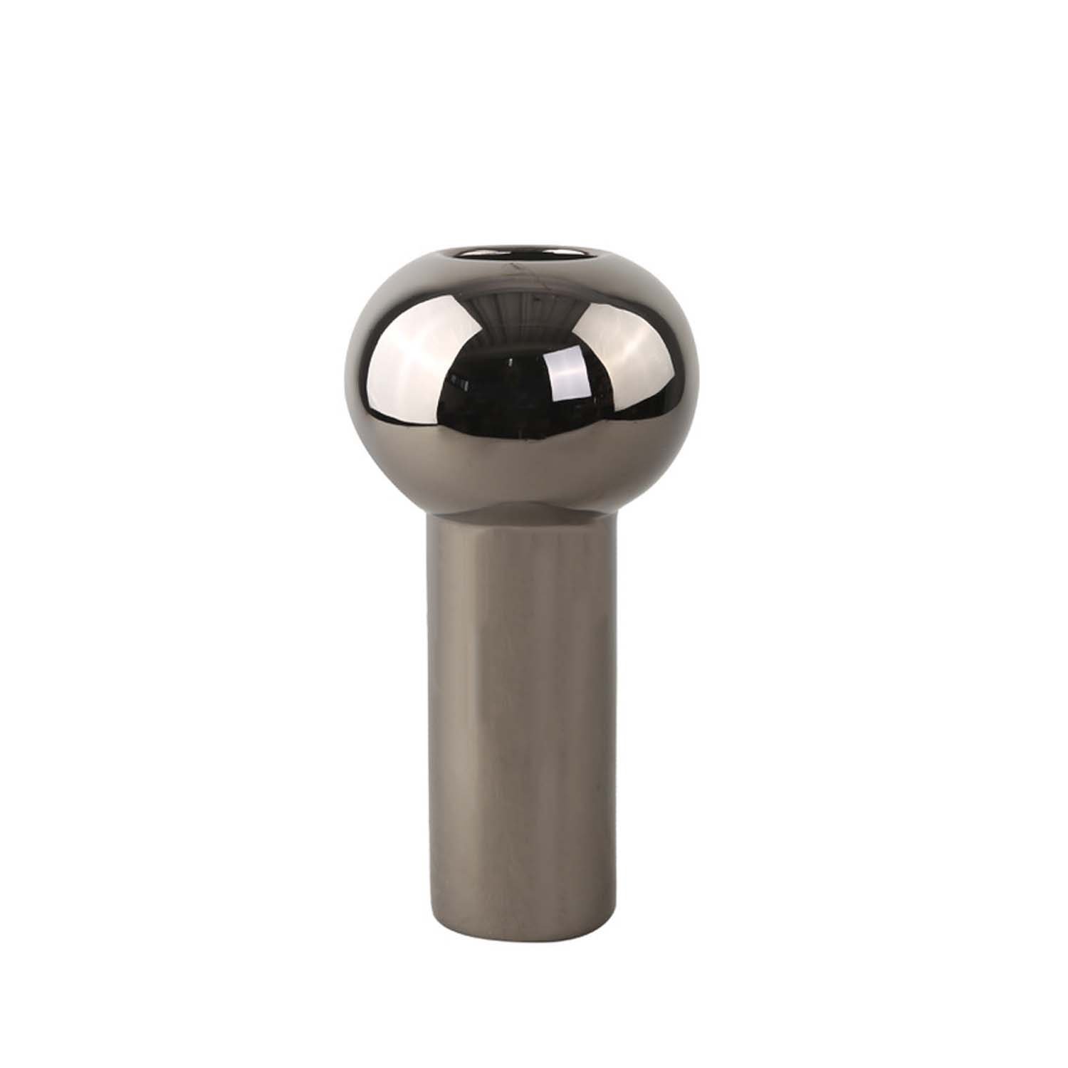 Cooee Design - Pillar Vas Dark Silver 24cm