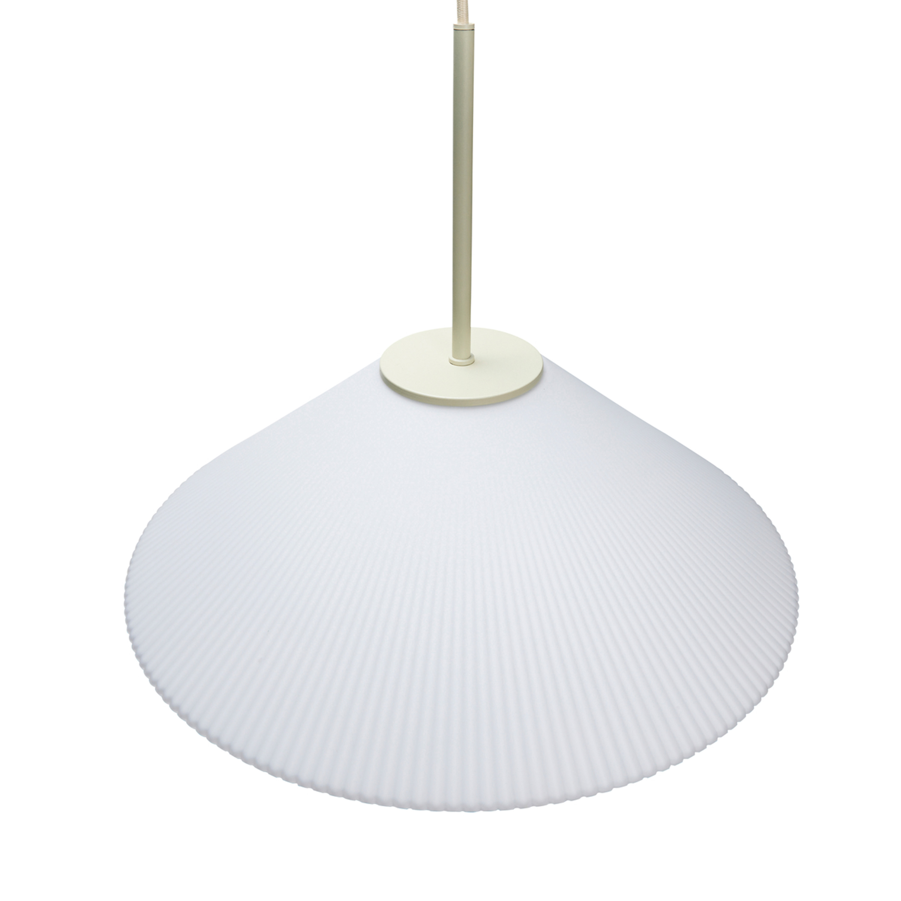 Hübsch Solid Taklampa White/Sand Ø44