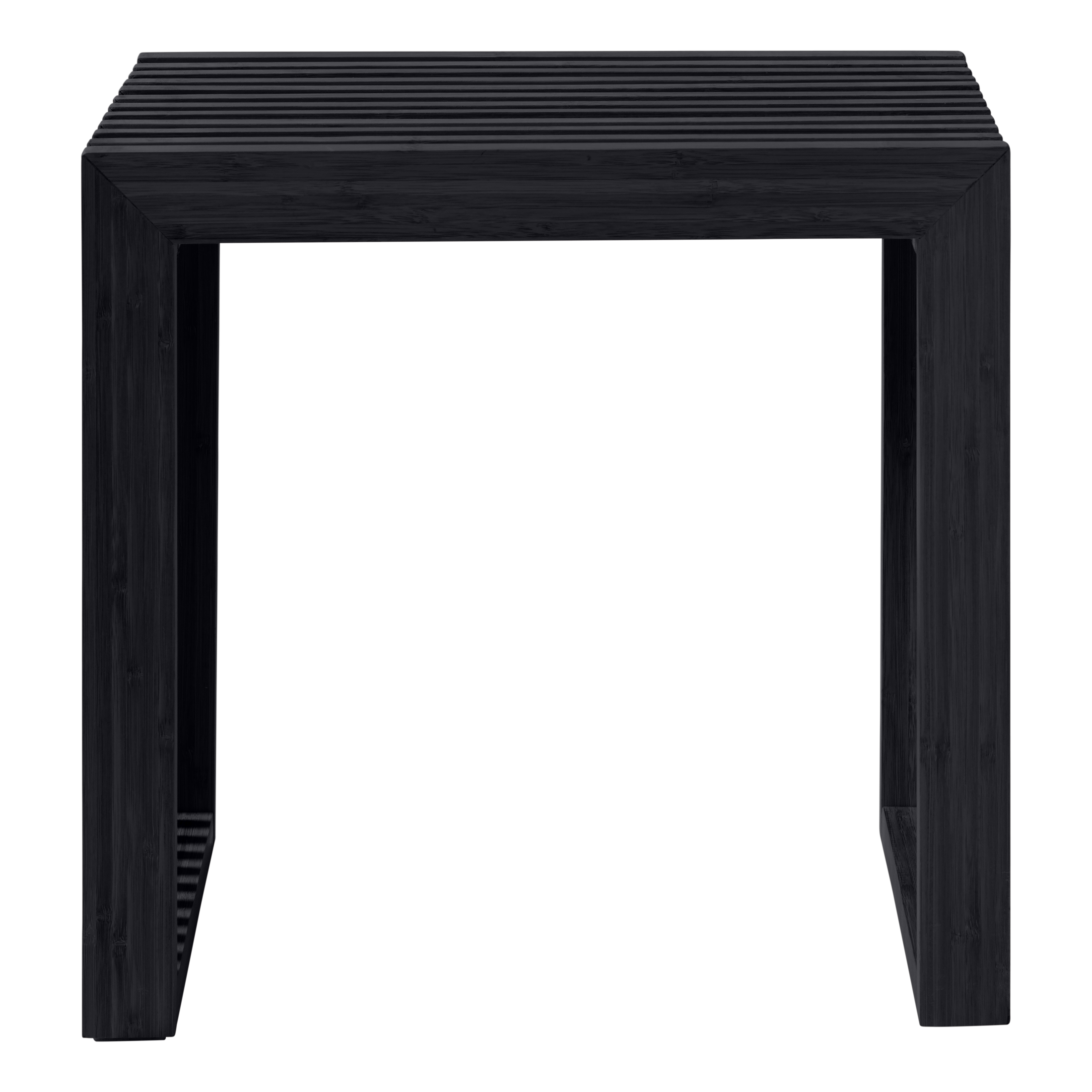 Cinas Rib Sidobord Svart 45cm