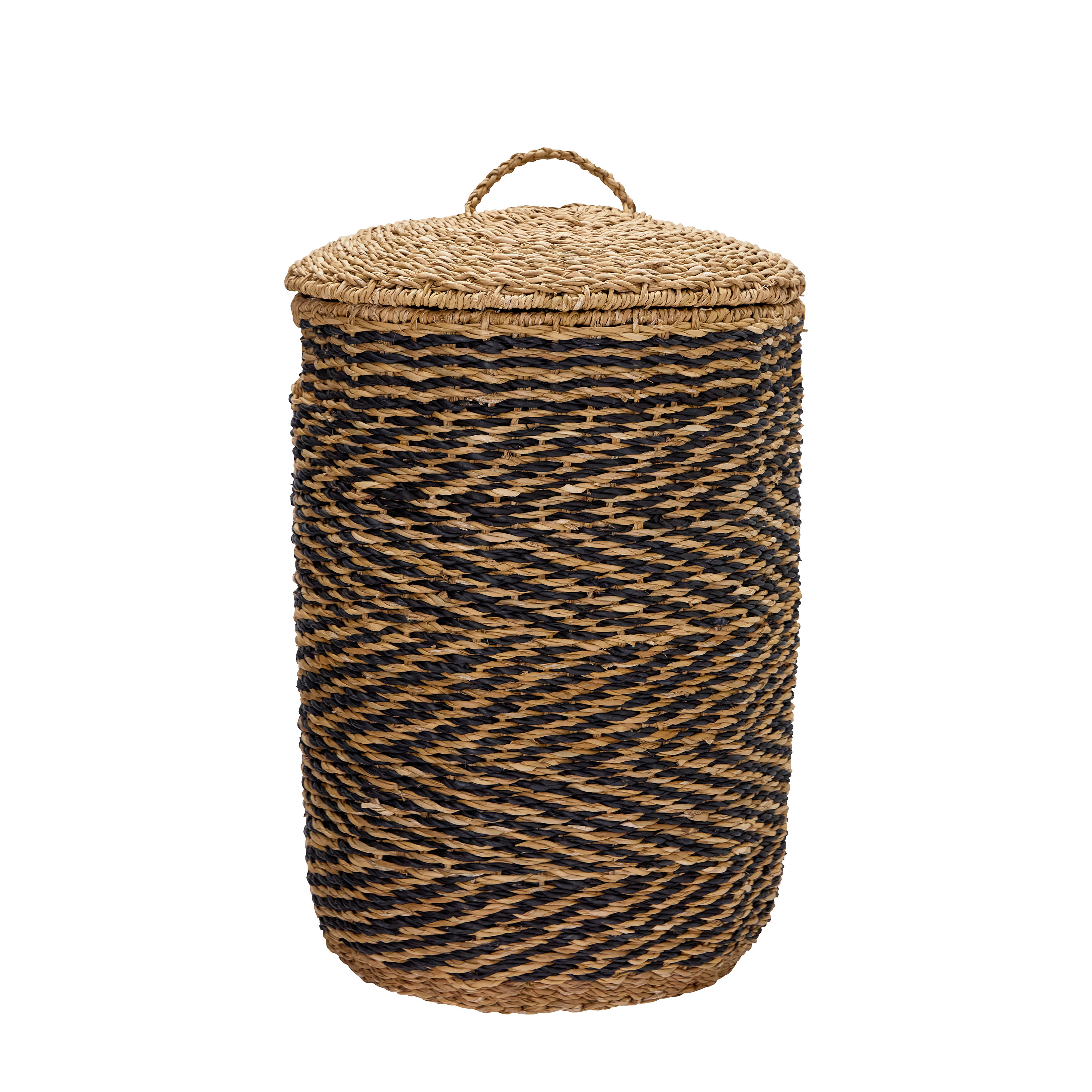 House Doctor Cesto Wäschekorb Natur/Schwarz 2er-Set