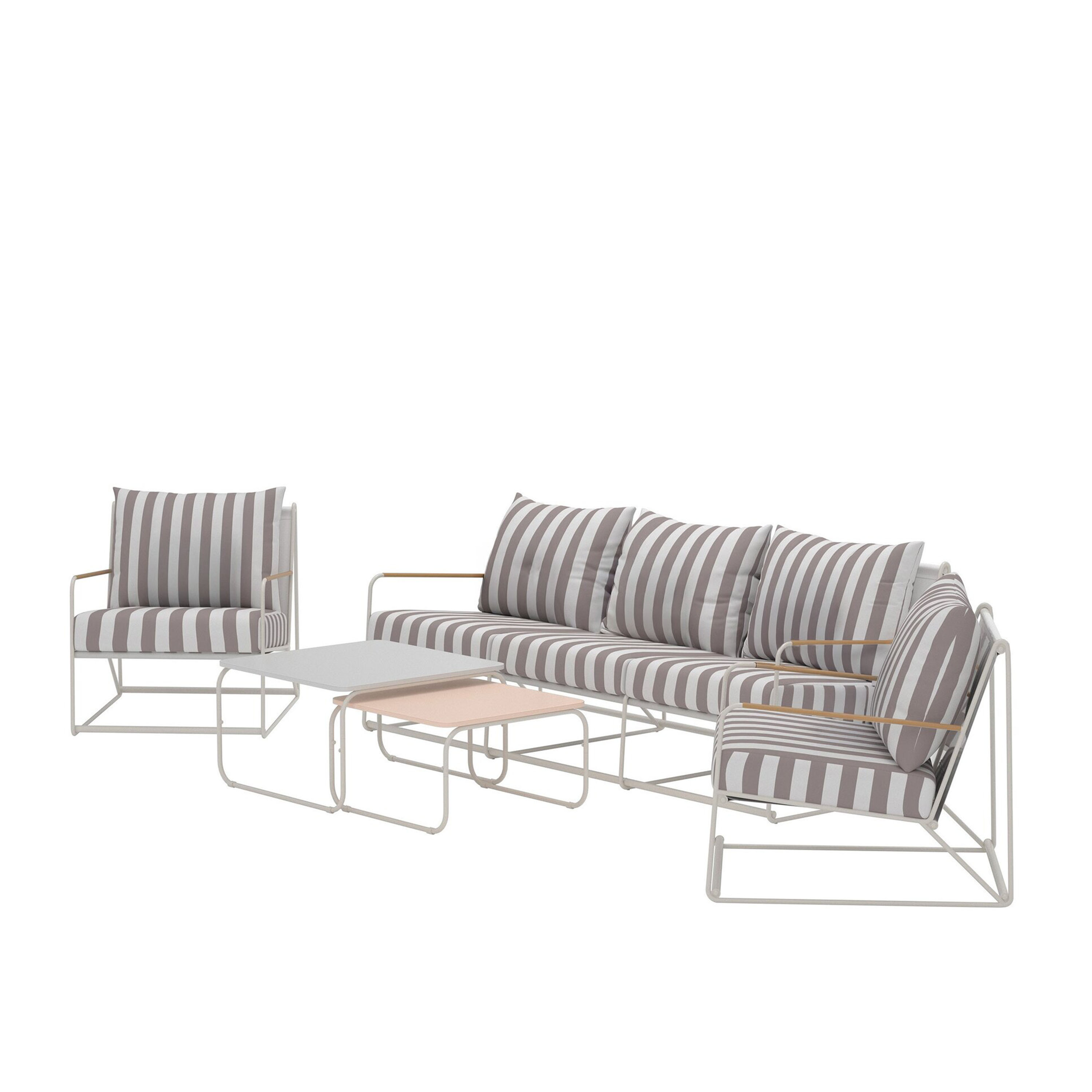 Venture Home Palazzo Loungeset Beige/White Stripe