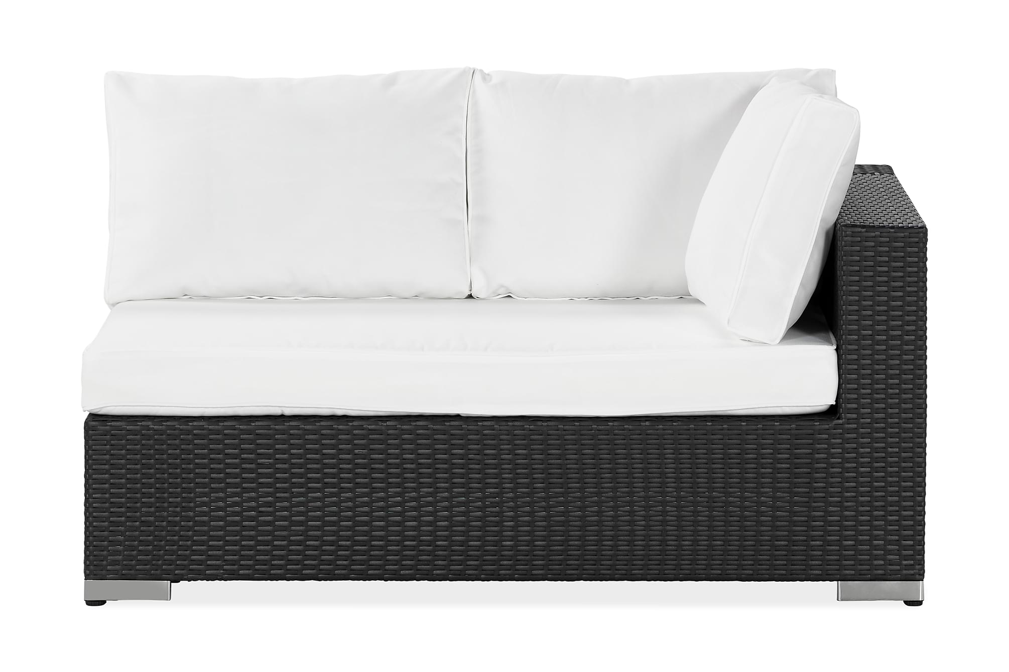 Nordic Outdoor - Bora Venstre modul Sort 140cm - Svart  - Utendørs Modulsofa