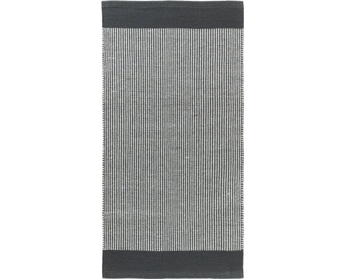 Svanefors - Stripe Bomullsteppe Grå 70x240cm - Tepper i bomull
