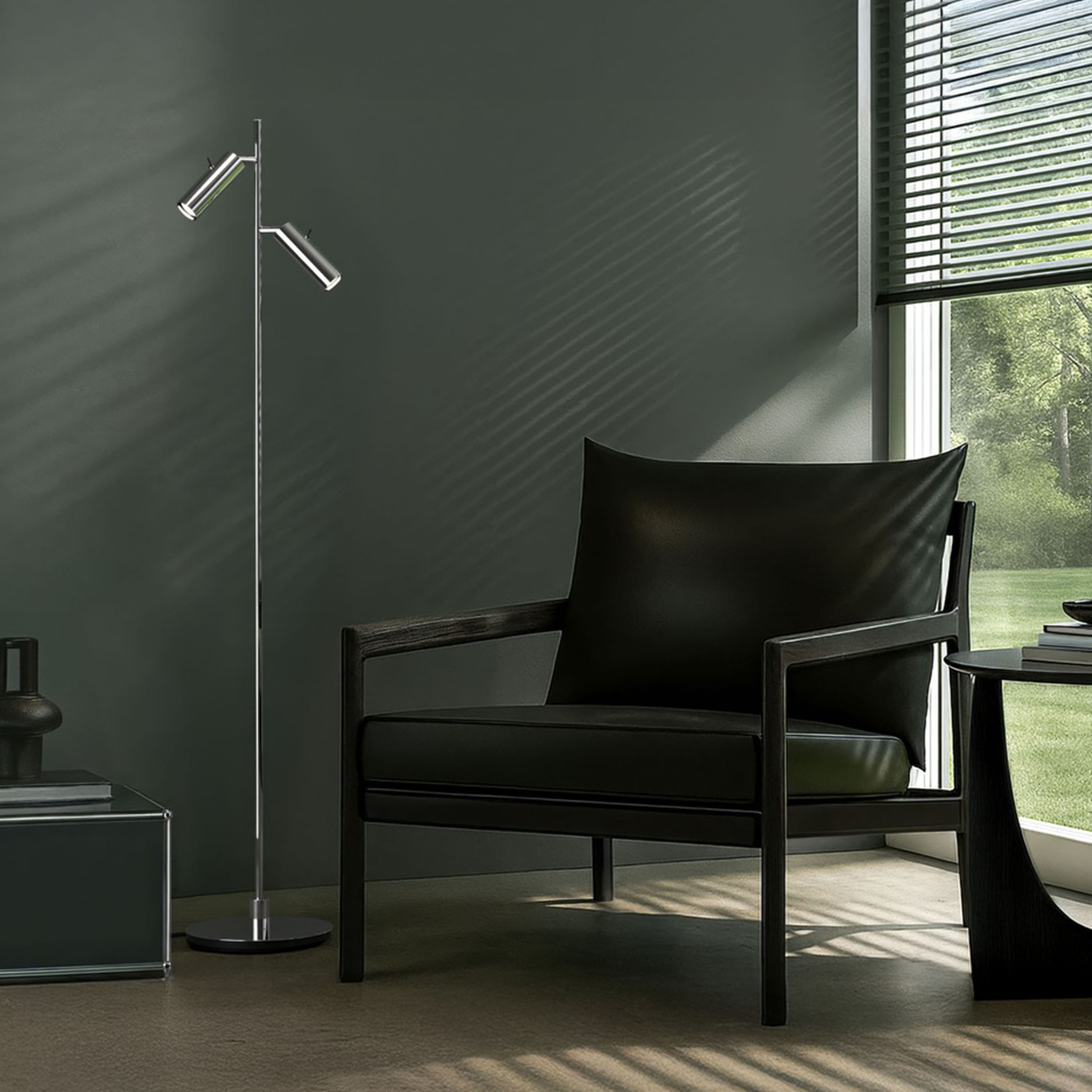 Herstal Pipeline Stehleuchte Chrom