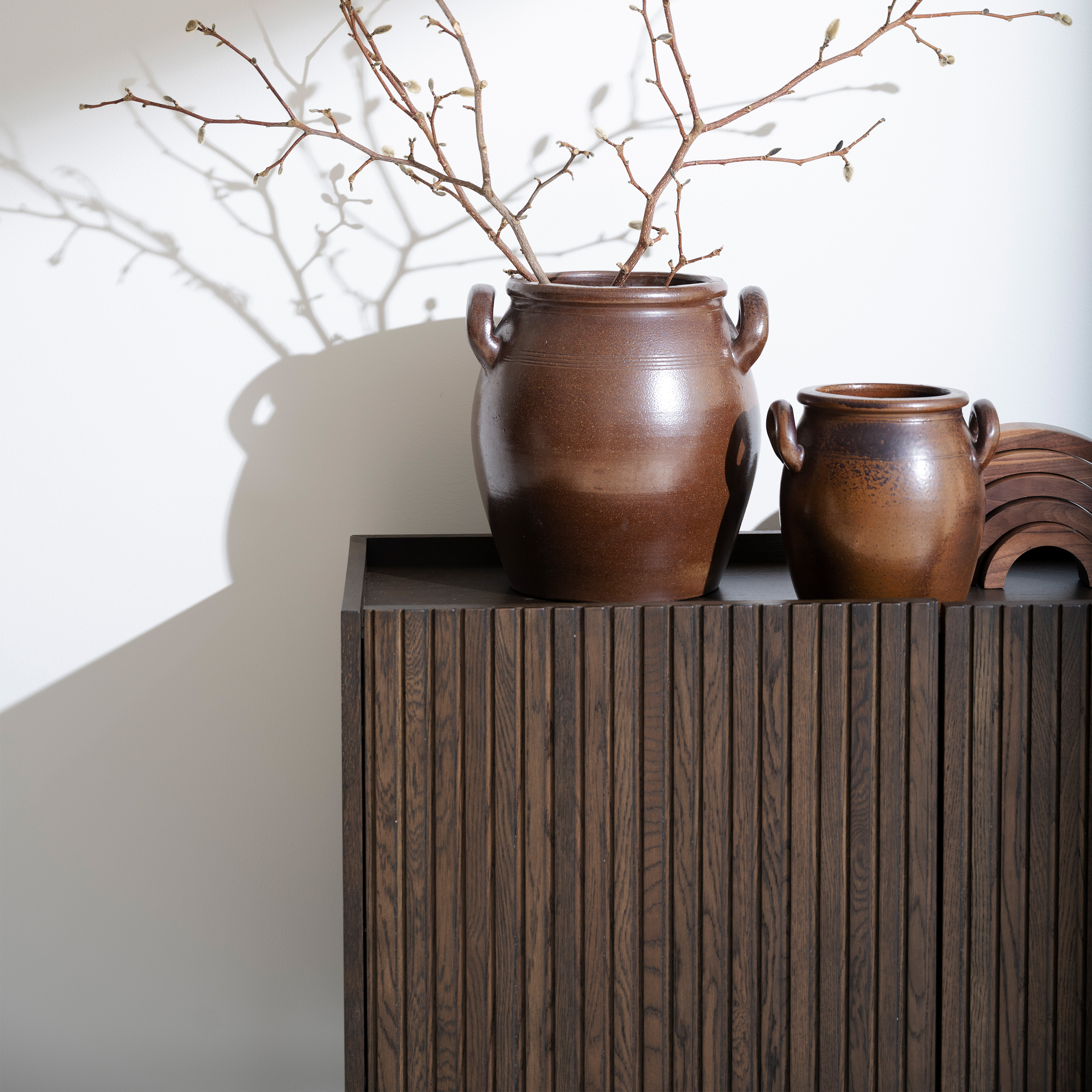 Rowico Home Halifax Sideboard Braun/Schwarz 160cm