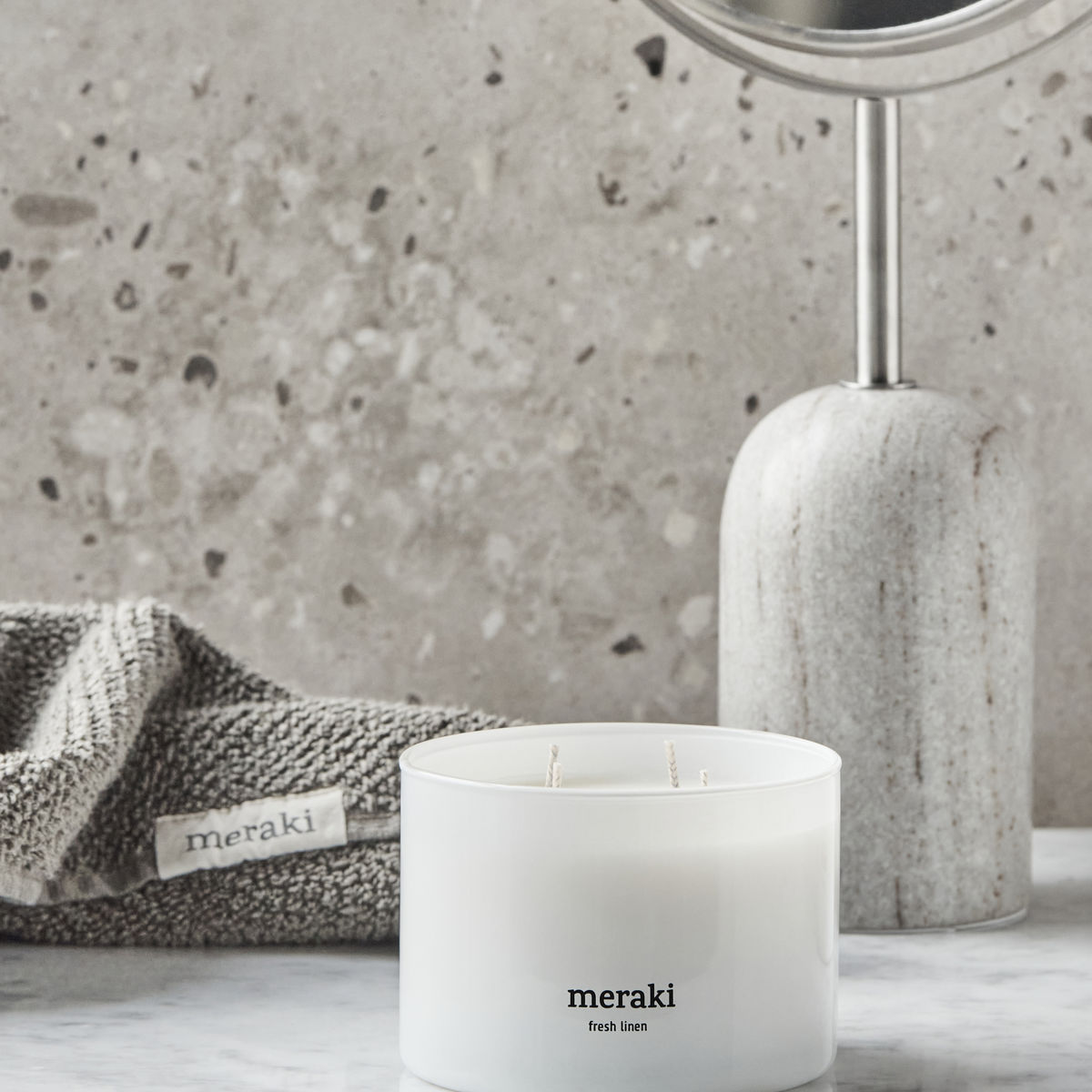 Meraki Fresh Linen Doftljus 340g