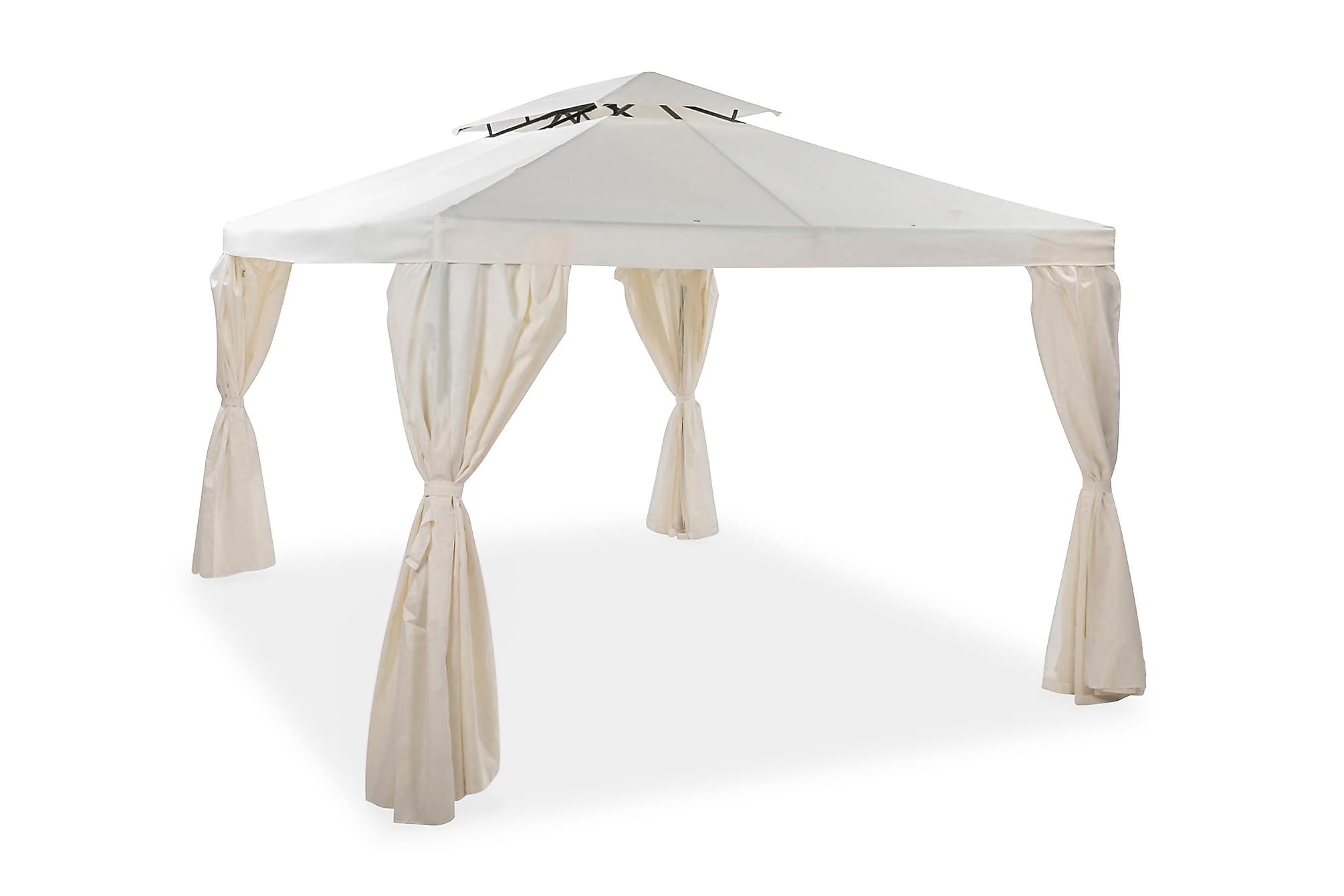 Nordic Outdoor - Nilas Paviljong inkl Väggar Offwhite 3x3m - Beige