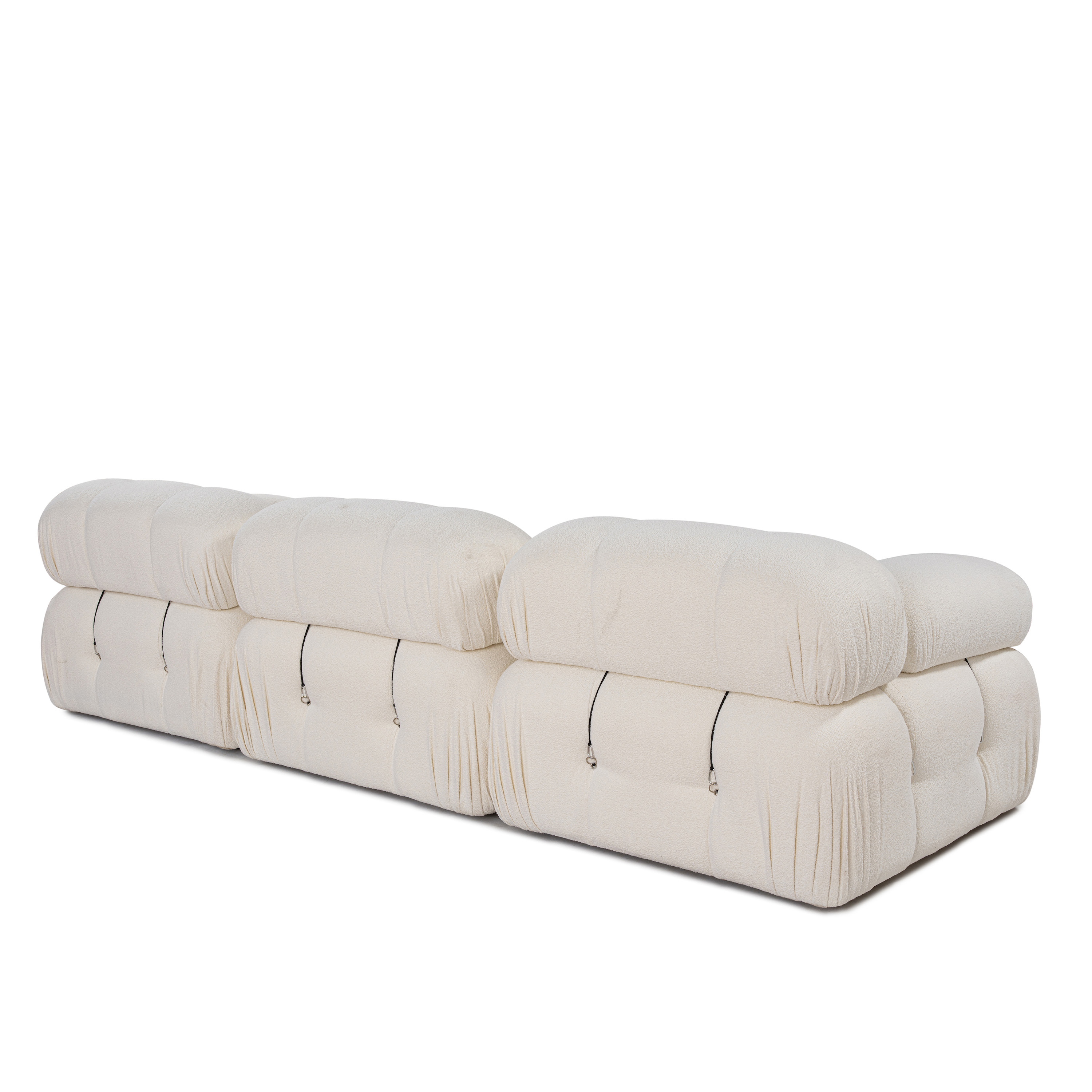 Sleepo Collection Blanca 3-sits Soffa White Bouclé