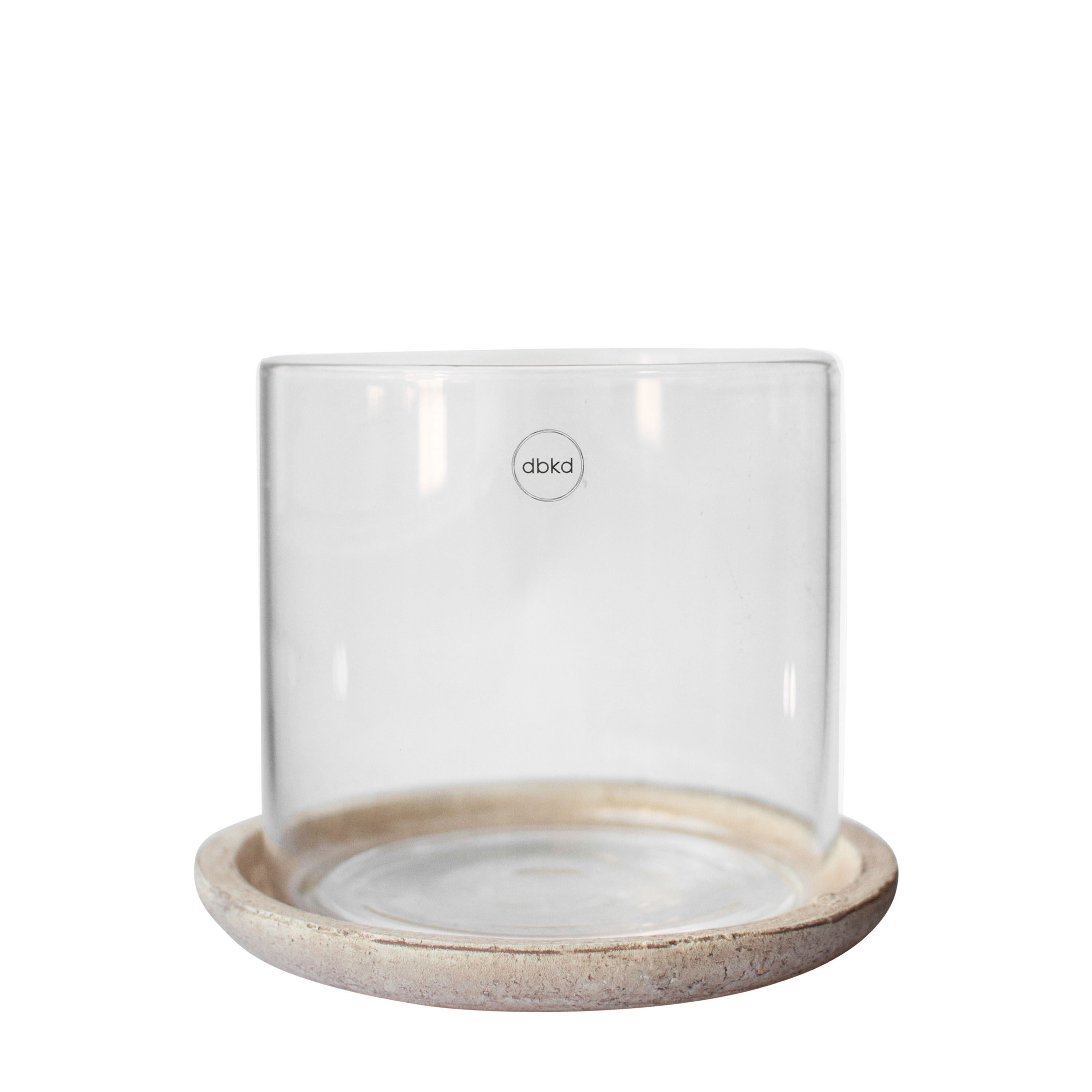 Terra Glass Kynttilänjalka Sand Small