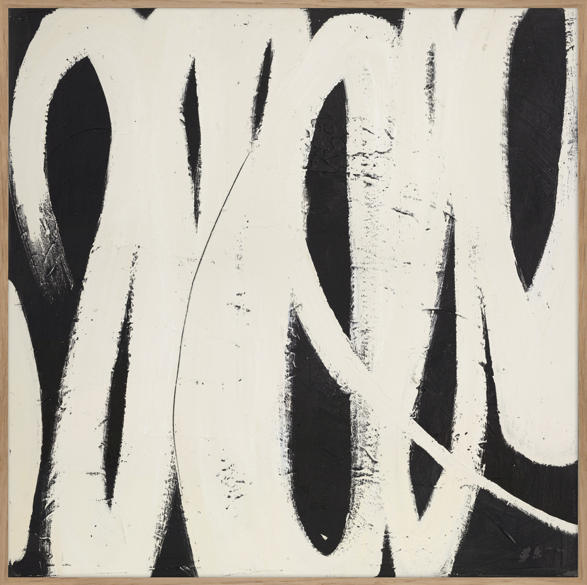 Spinning Around Tavla Oak Frame 100x100