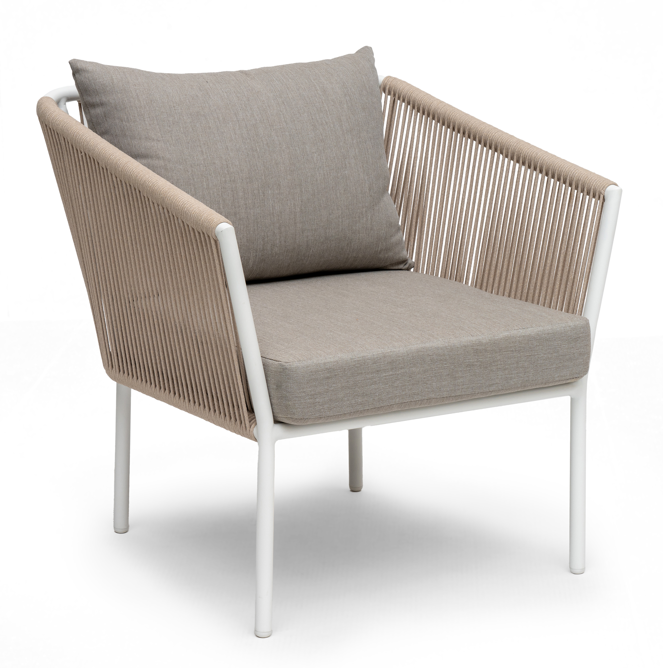 Hillerstorp - Lersund Sessel Weiß/Beige - Outdoor-Liegestuhl