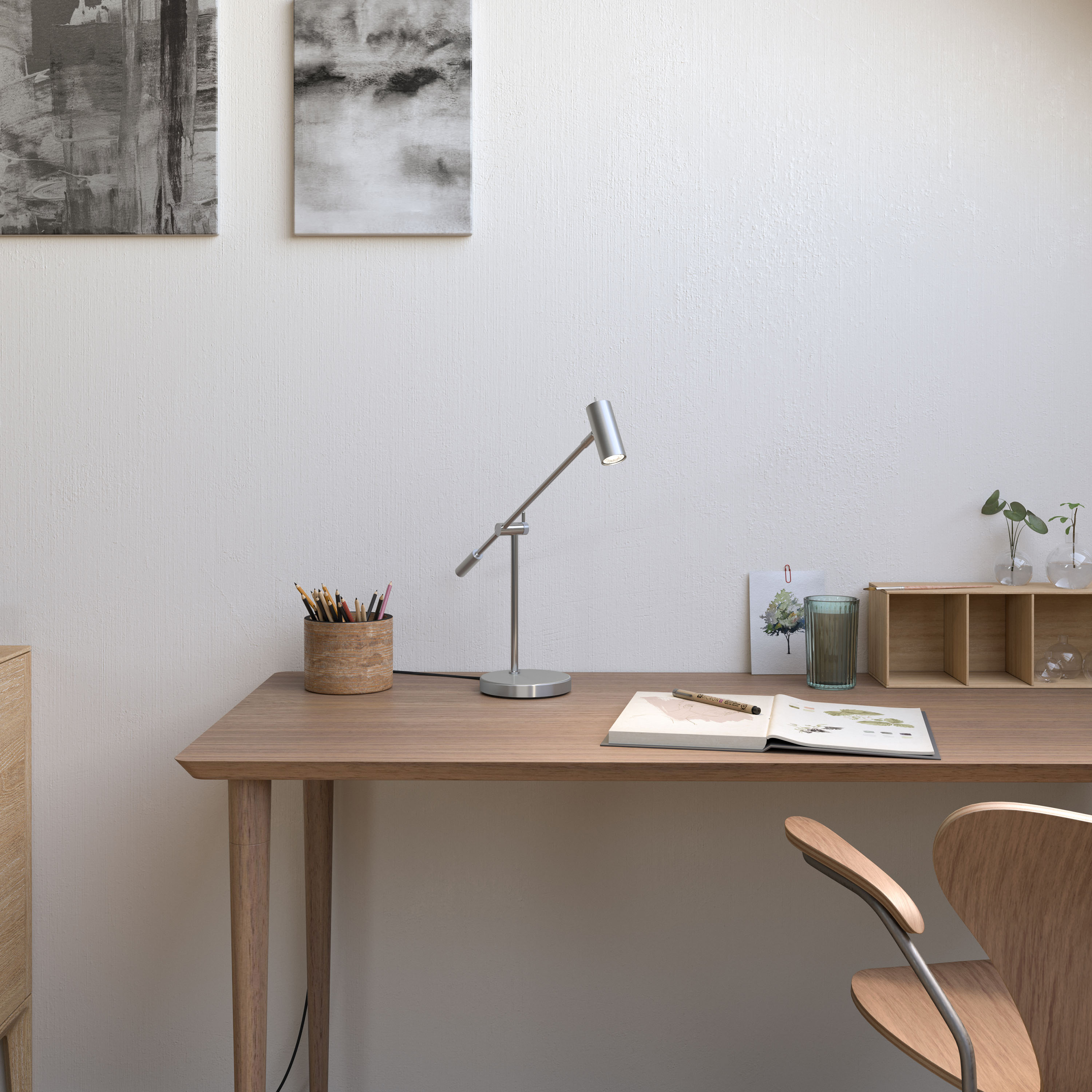 Belid Cato Bordlampe Aluminium 48,5cm