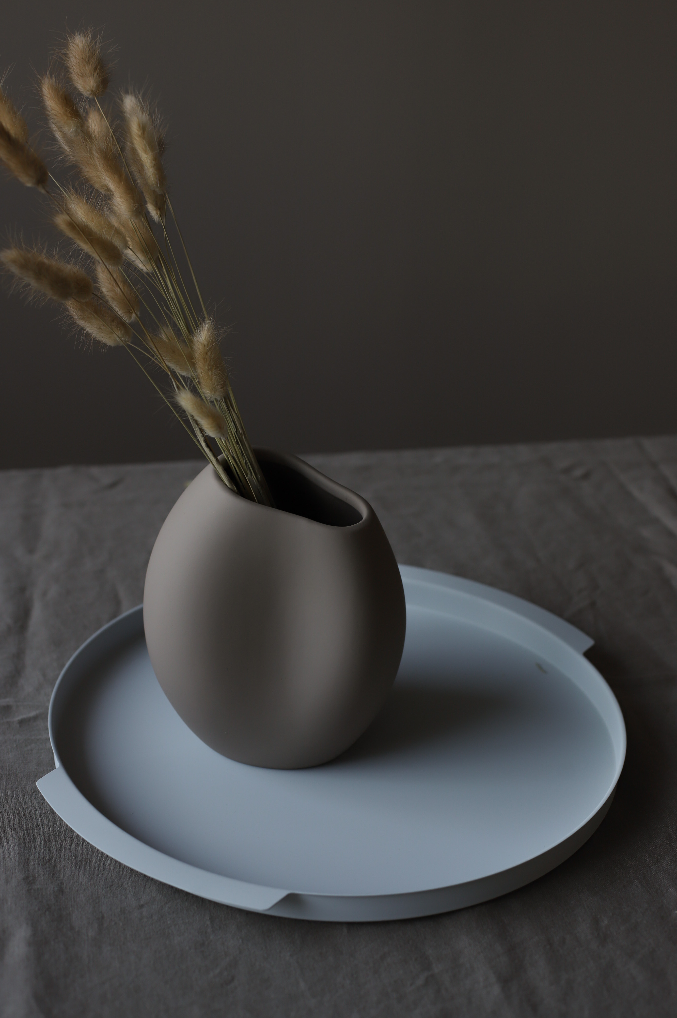 Cooee Design Tray Carry Circle Tablett Pale Blue 35cm