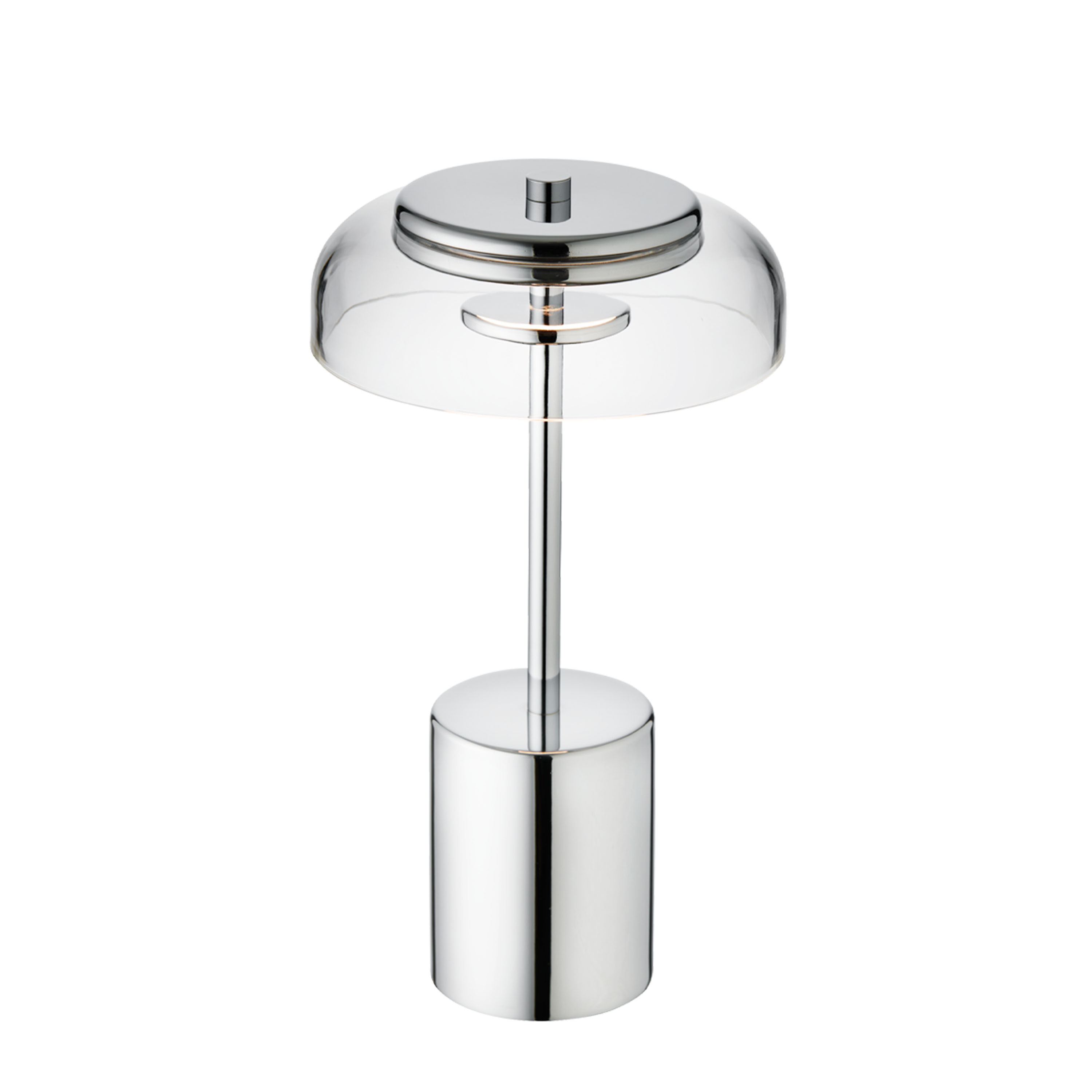 Nuura Blossi Mini Portabel Bordslampa Chrome/Clear