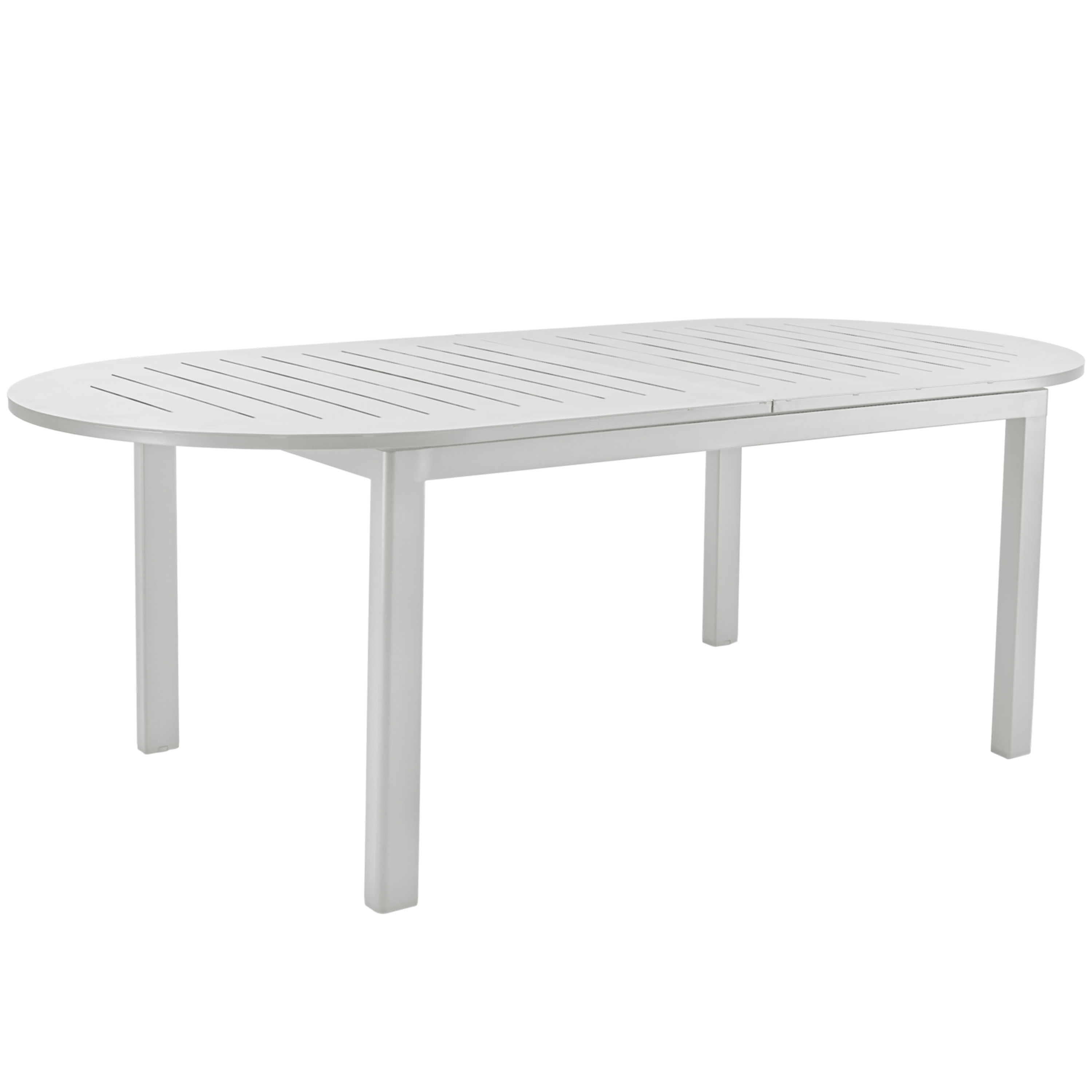 Lomma Elipse Matbord Light Grey 110x220