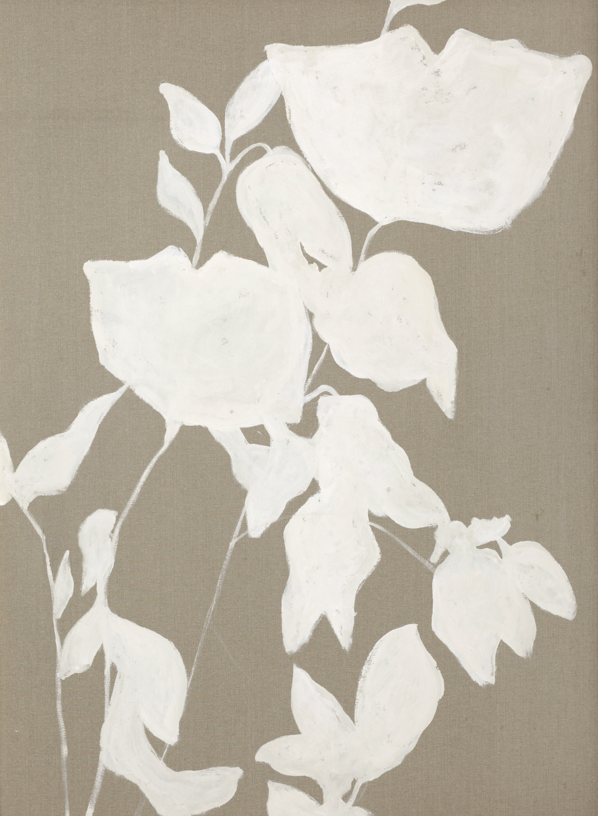 Malerifabrikken - Linen Fortuna White Tavla No Frame 90x120 - Beige