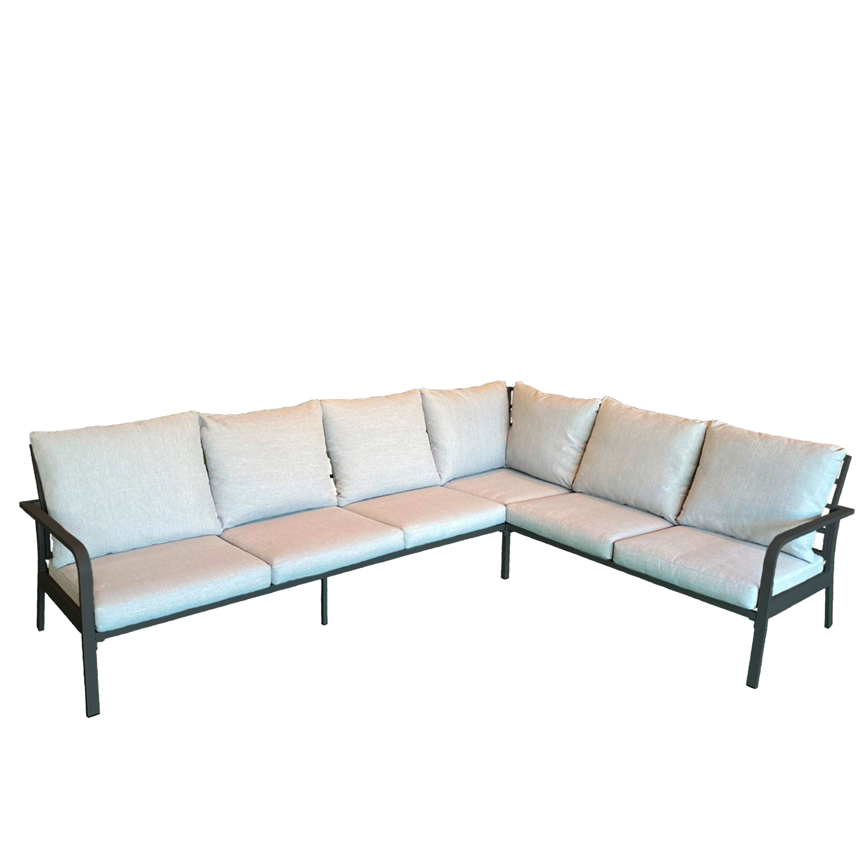 Hånger Sofa Schwarz/Graubeige 282cm