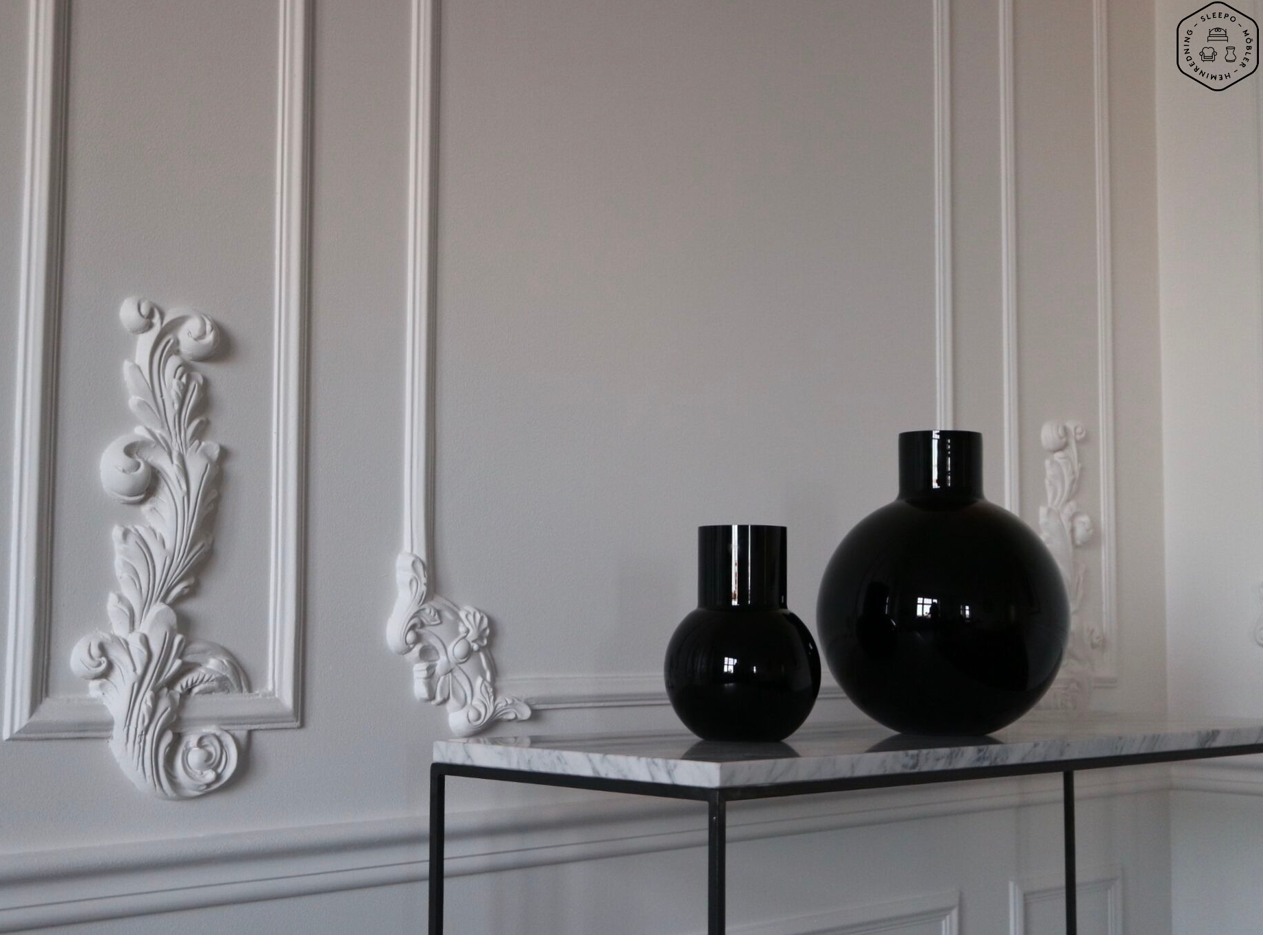 Skruf Pallo Junior Vaasi Musta 20cm