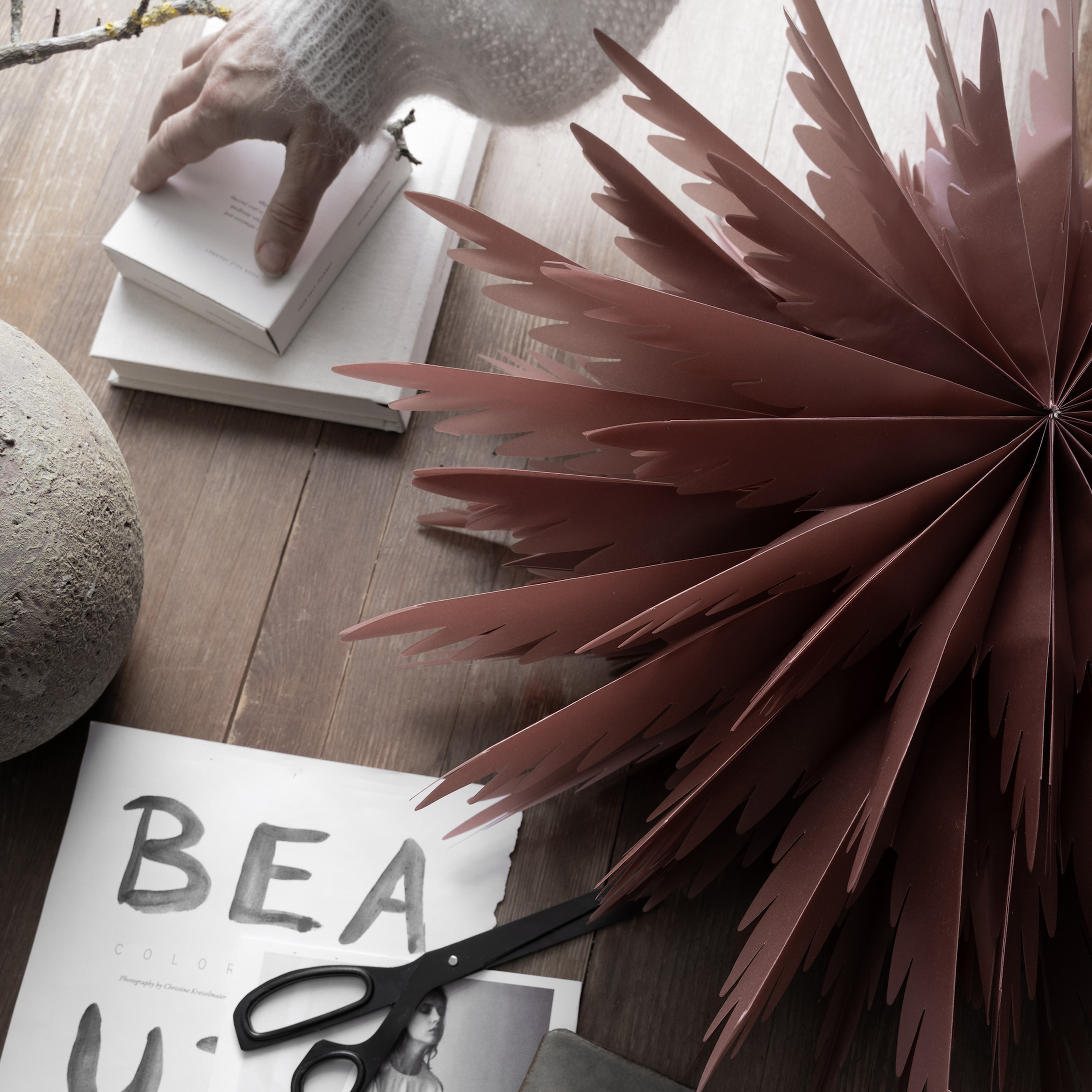 Watt &amp; Veke Liz Joulutähti Red Orchre 50cm