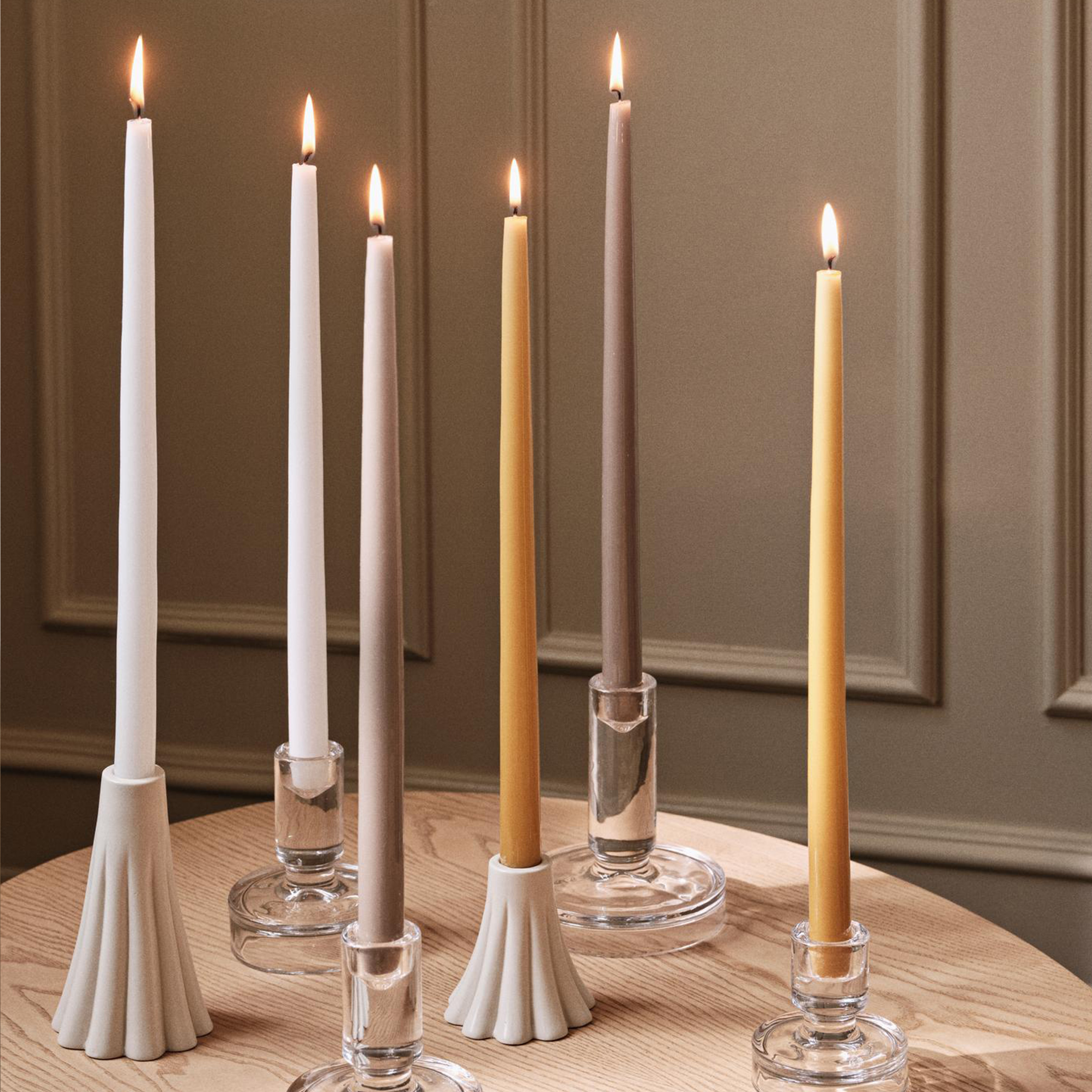 Broste Copenhagen Heli Kynttilänjalka Kerma 14 cm