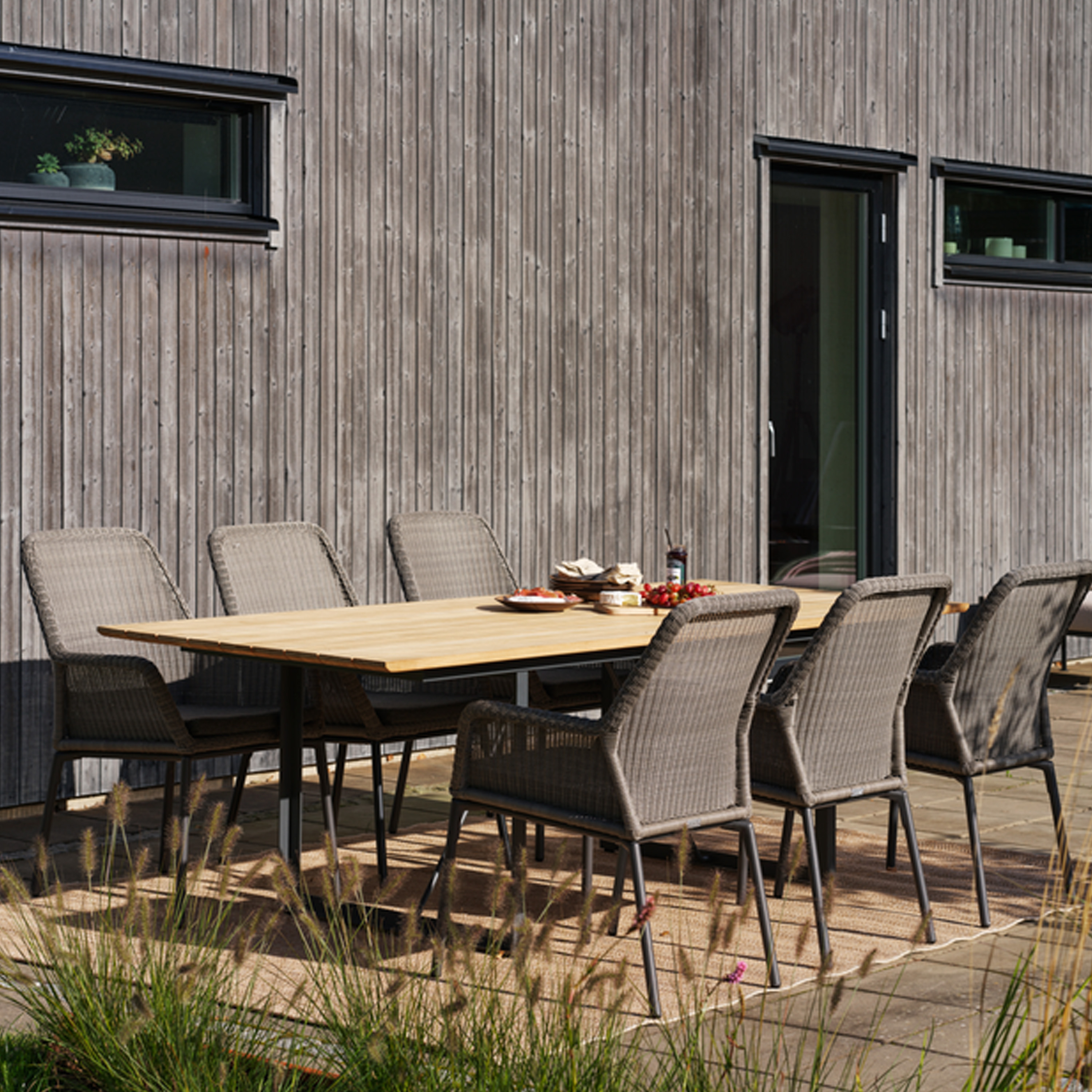 Brafab Shad Matbord Antracit/Teak 240cm