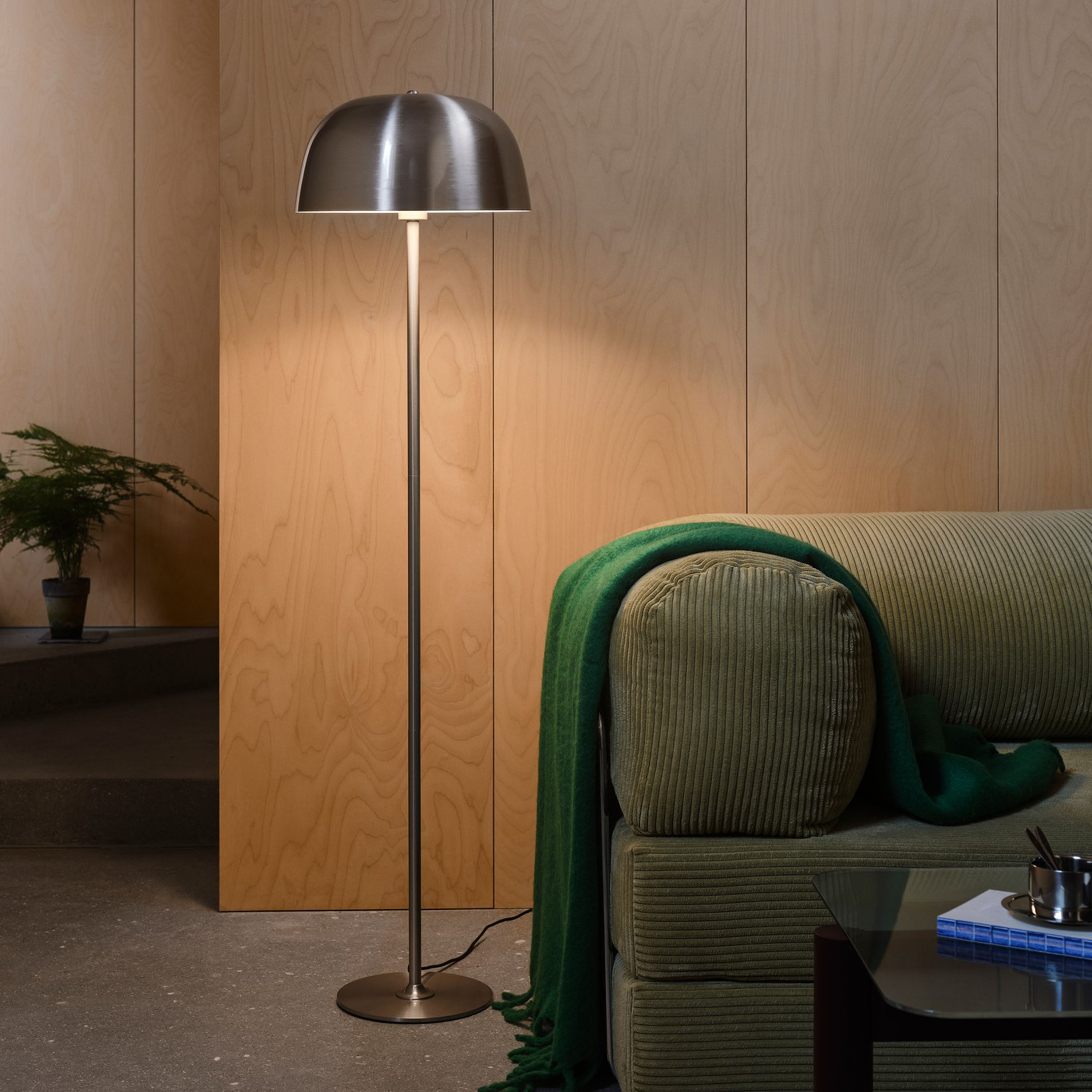 Nordlux Cera Golvlampa Borstat Stål