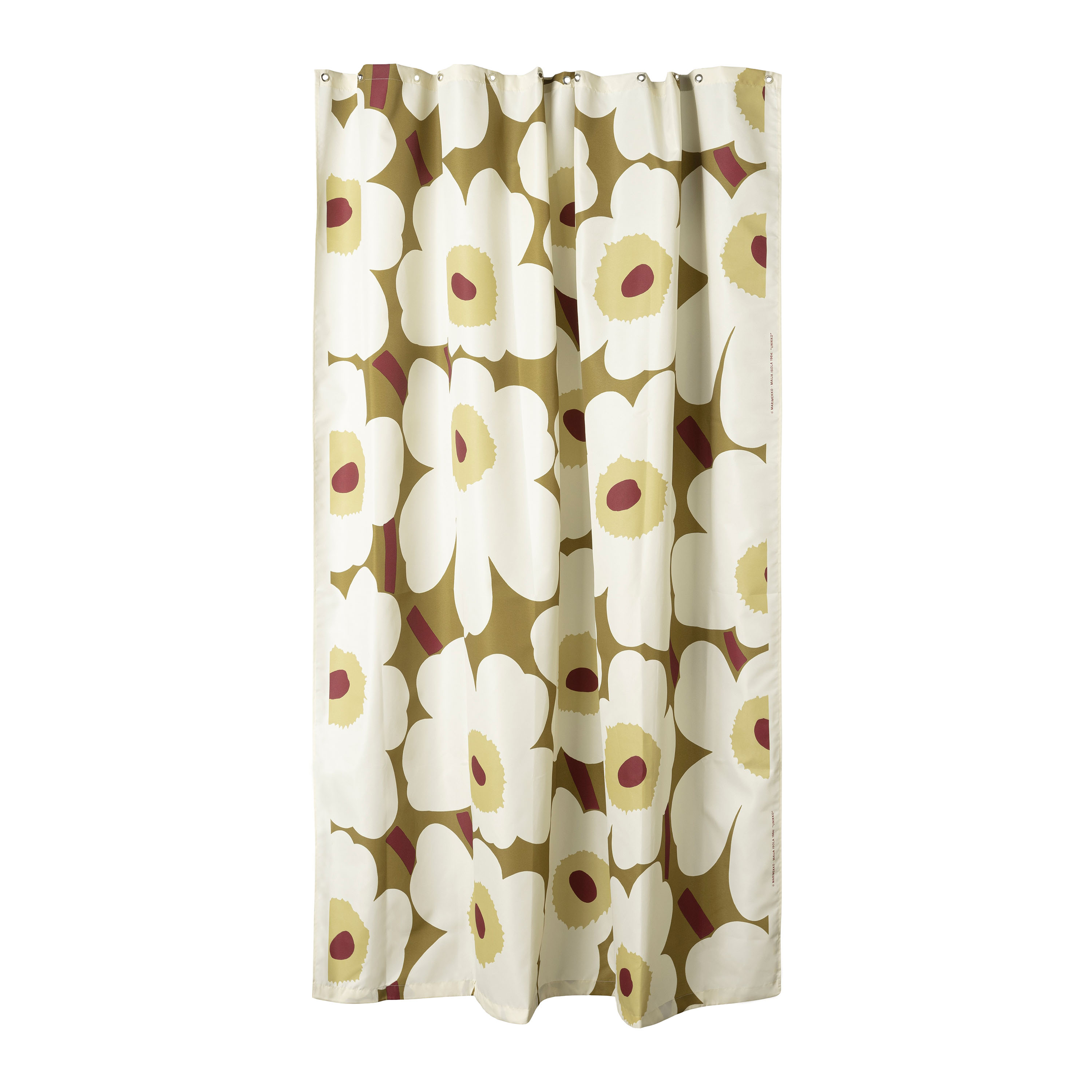 Unikko Duschdraperi Green Umber 180x200