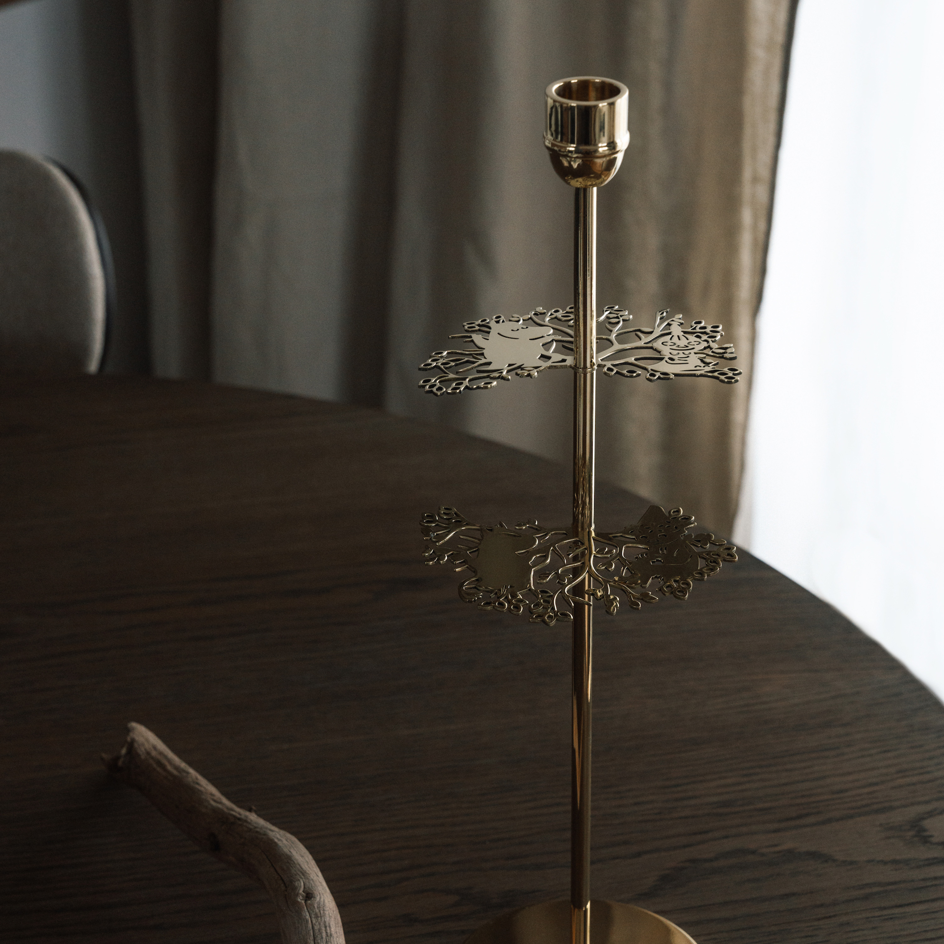 Hilke Collection Hilke X Muumi No.2 Kynttilänjalka Messinki 40cm