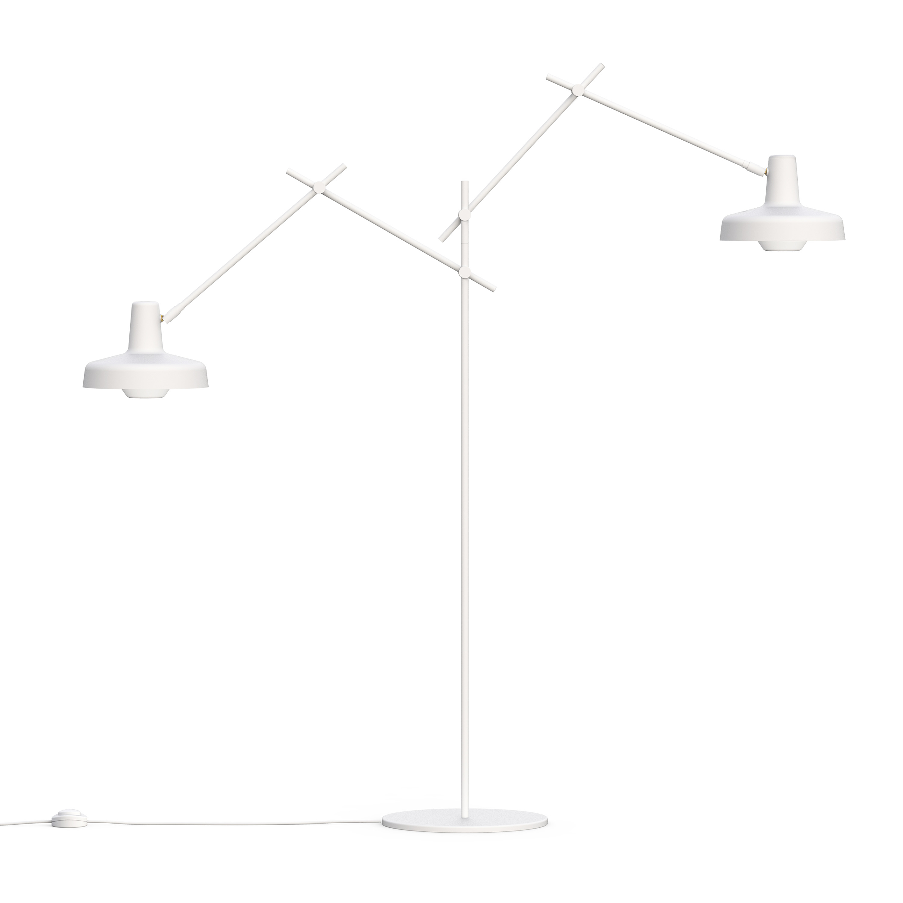 Grupa - Arigato Golvlampa Double White - Svart