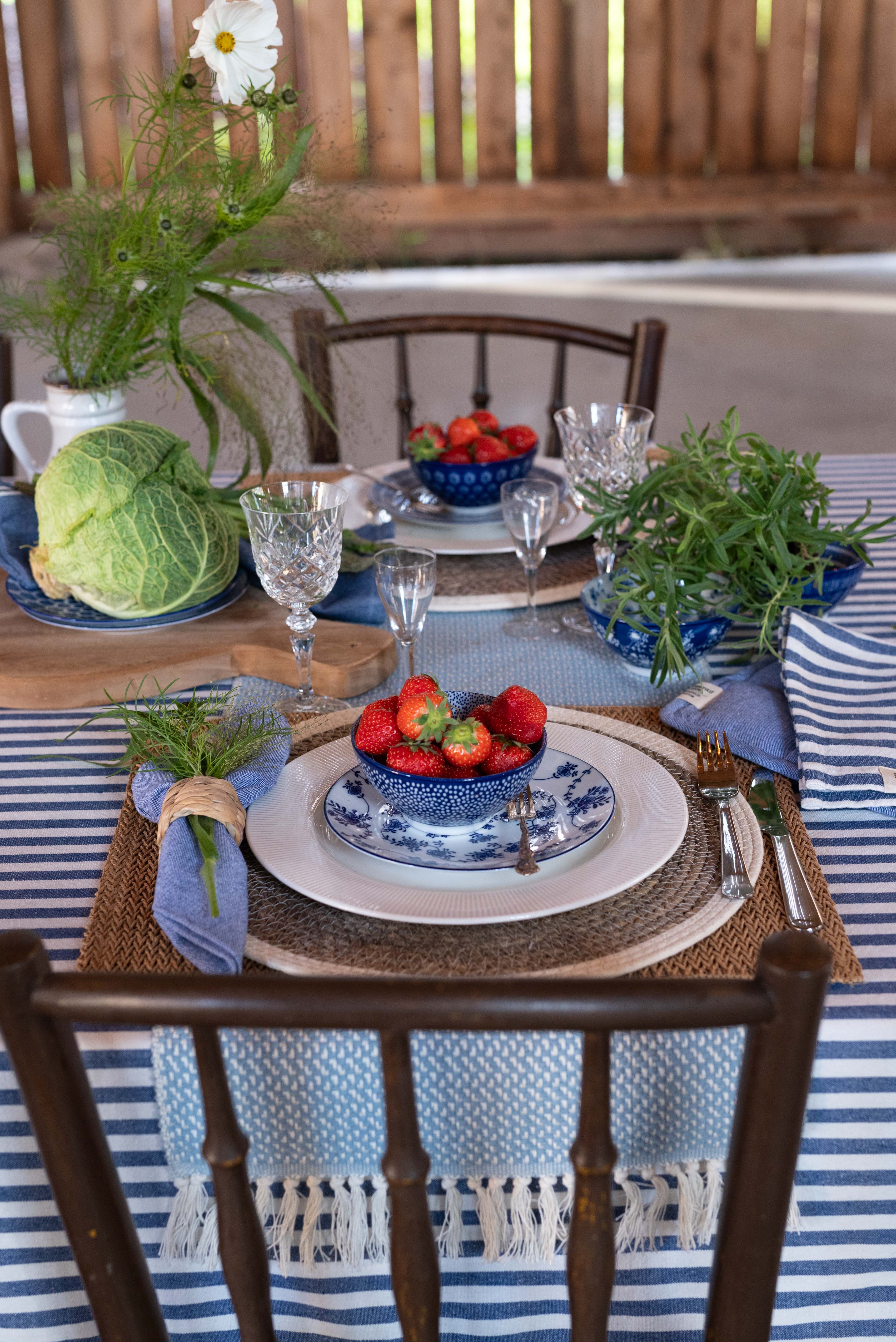 Fondaco Ines Duk Denim 140x300