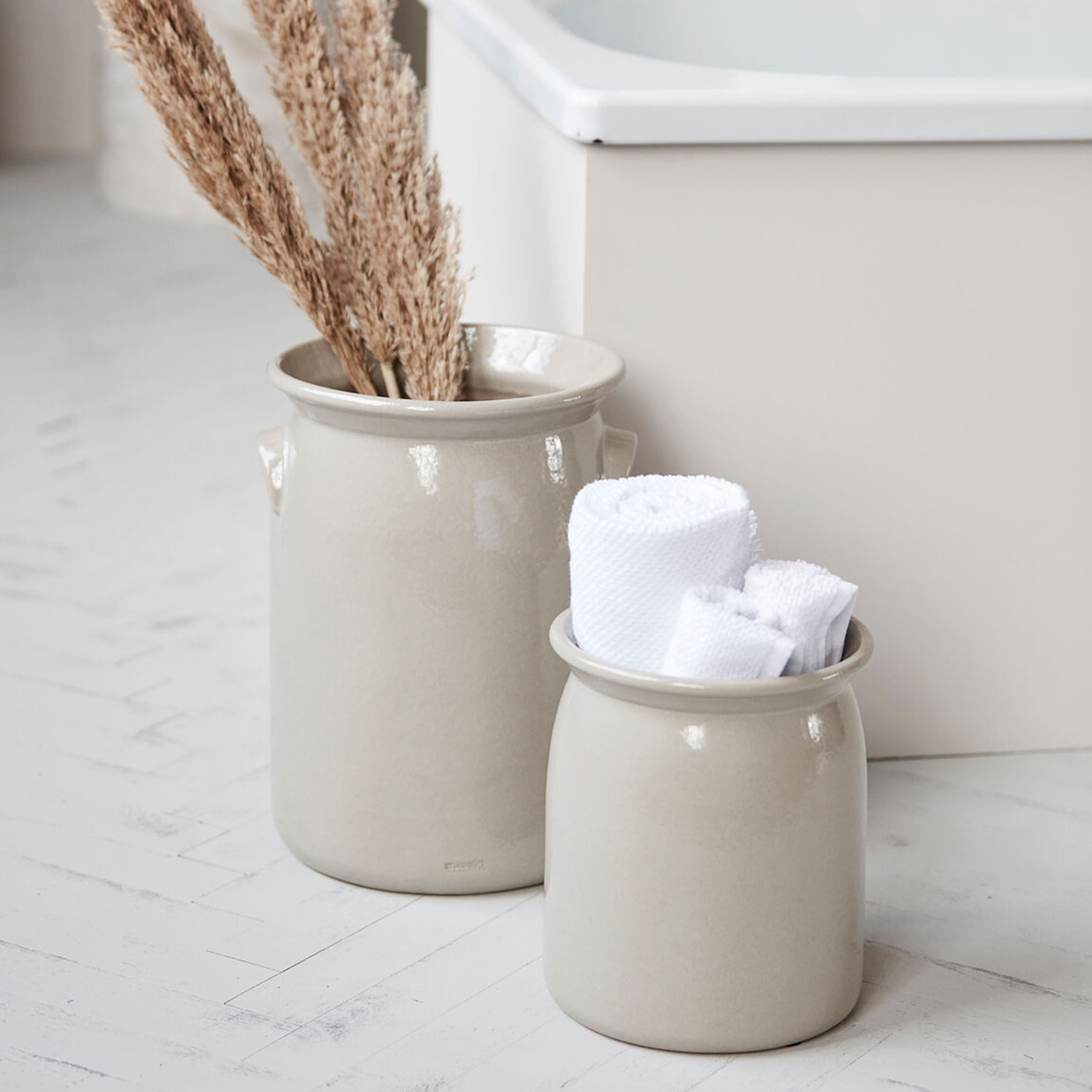 Meraki Burk Vase Shellish Grey Large