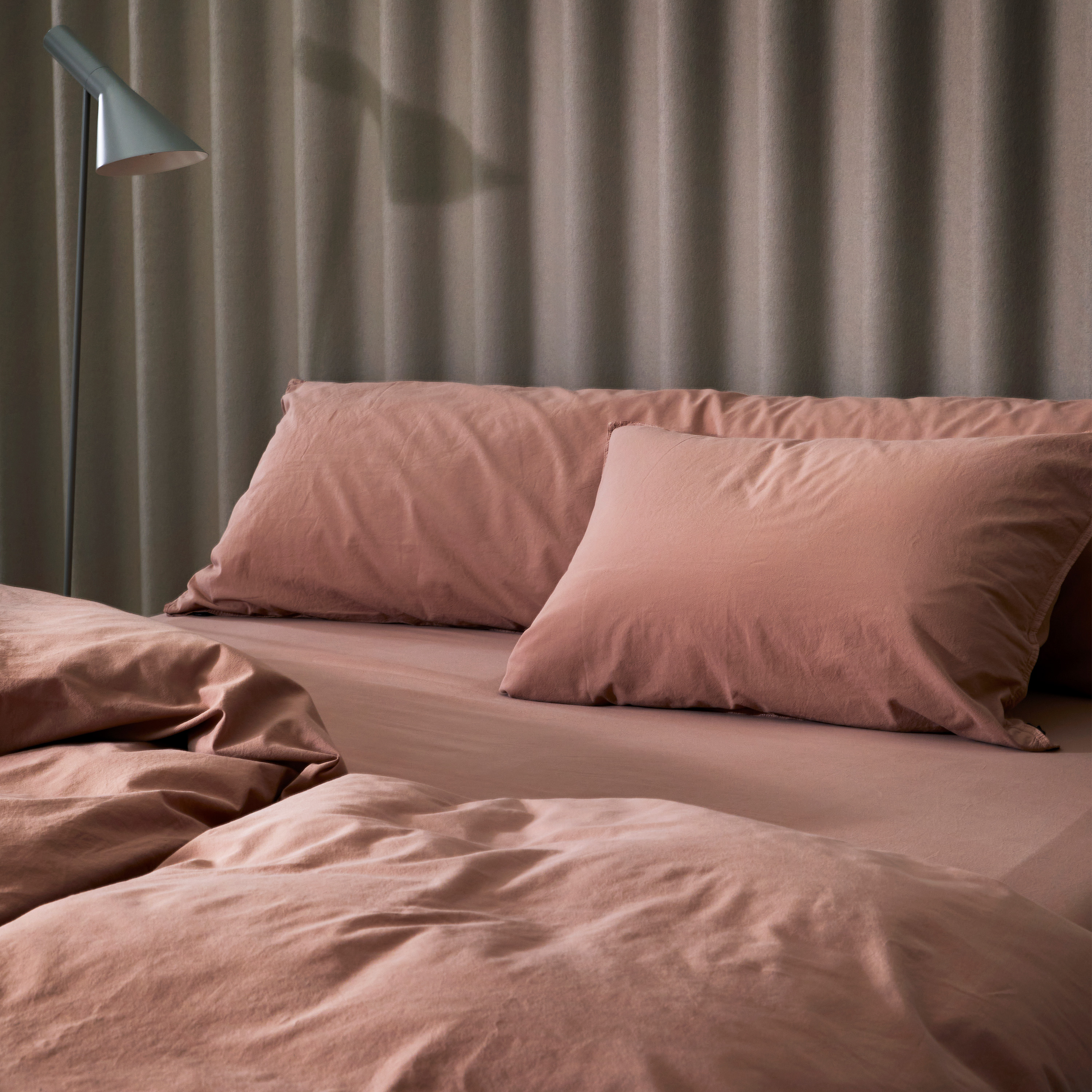 Høie Frøya Bettbezug-Set in Warmrosa 150x210/50x60